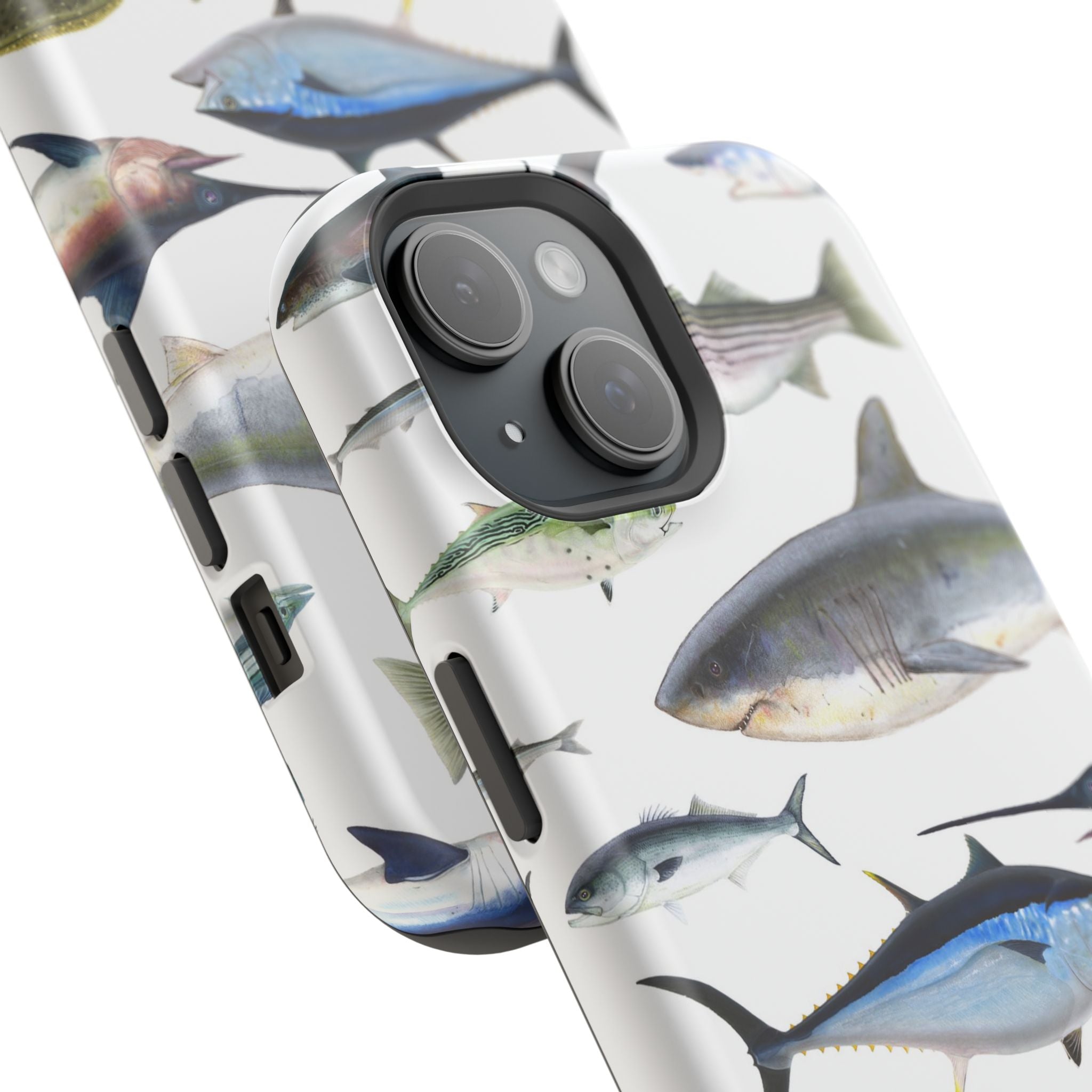 New England Fish White MagSafe iPhone Case