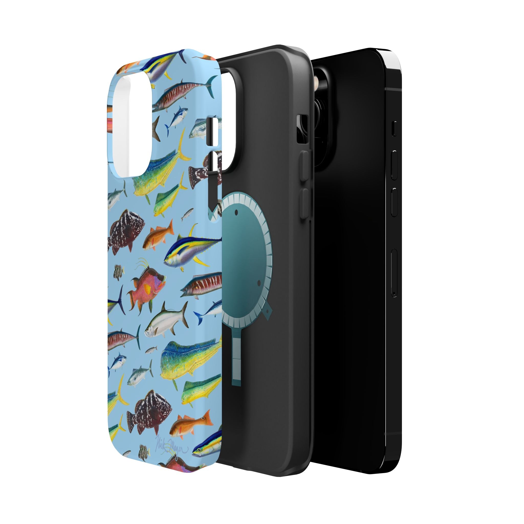 Southern Offshore Fish Blue MagSafe iPhone Case