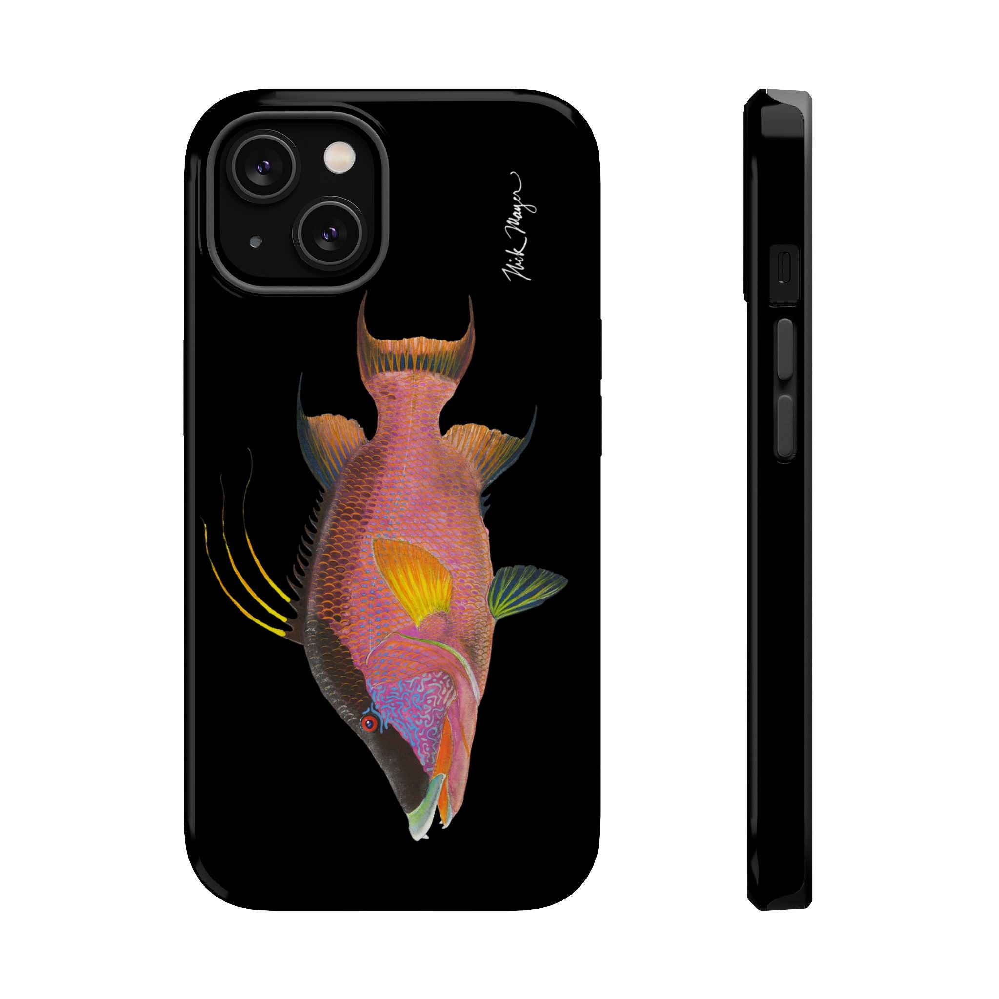Hogfish MagSafe Black iPhone Case Printify