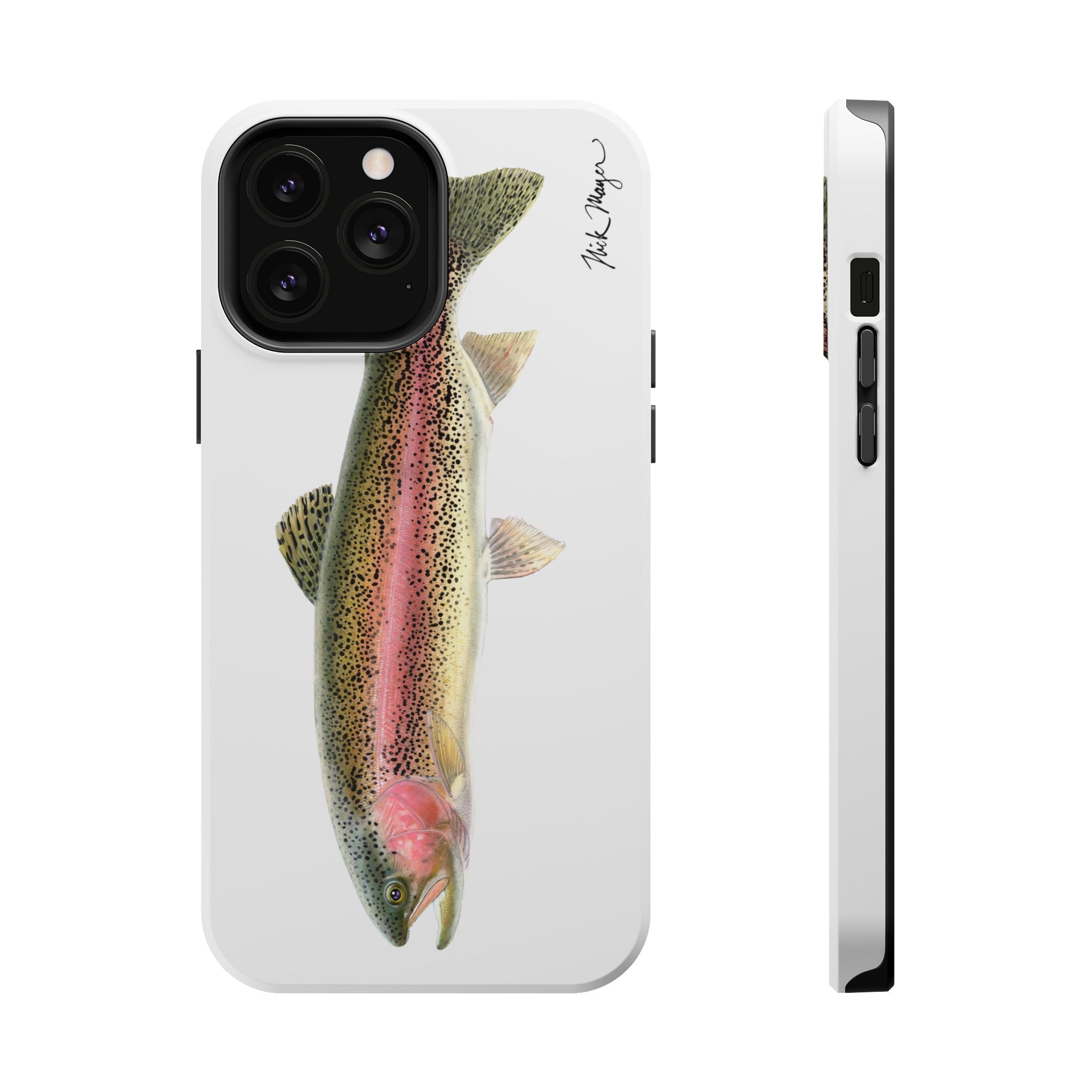 Rainbow Trout MagSafe White iPhone Case