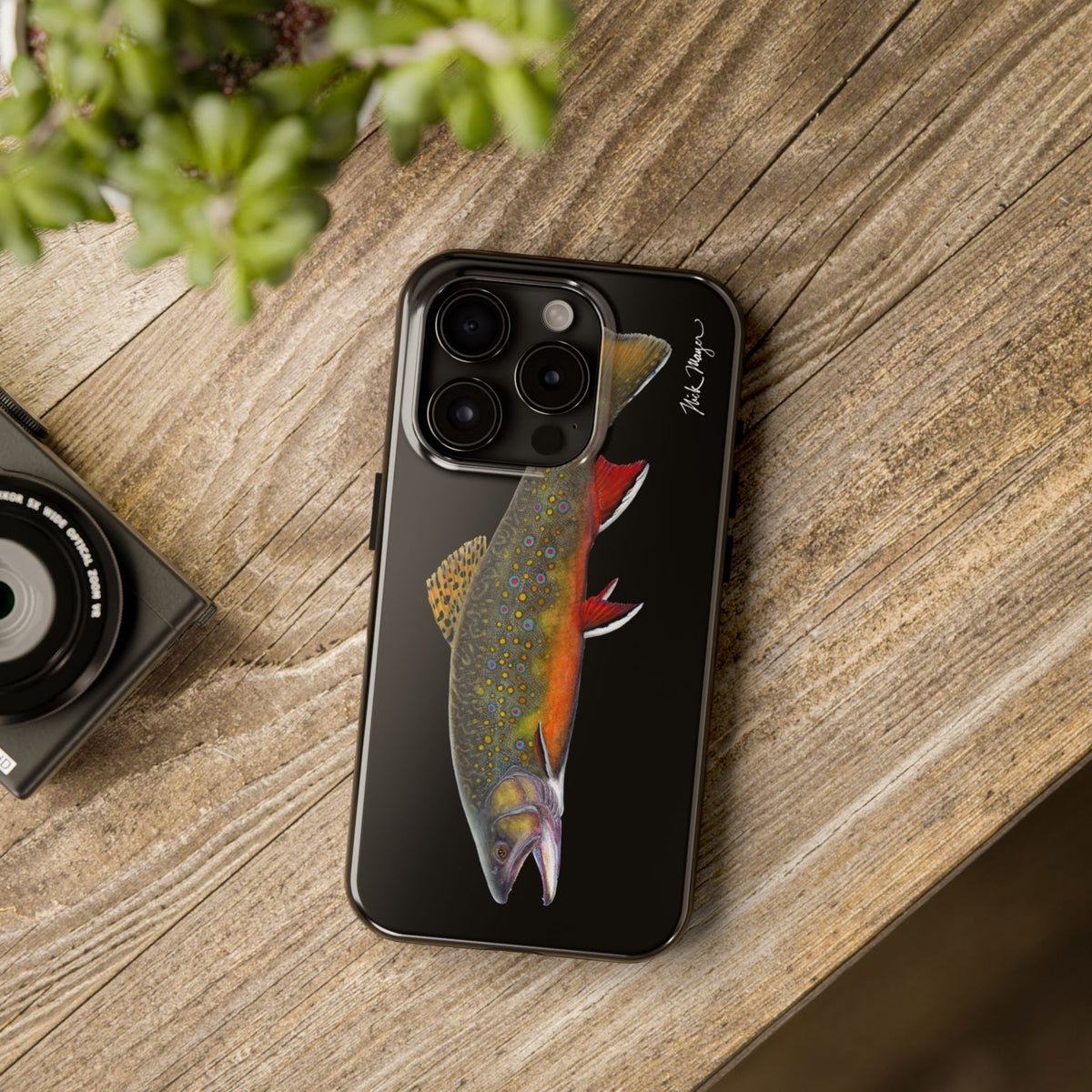 Brook Trout Black Phone Case (iPhone) Printify