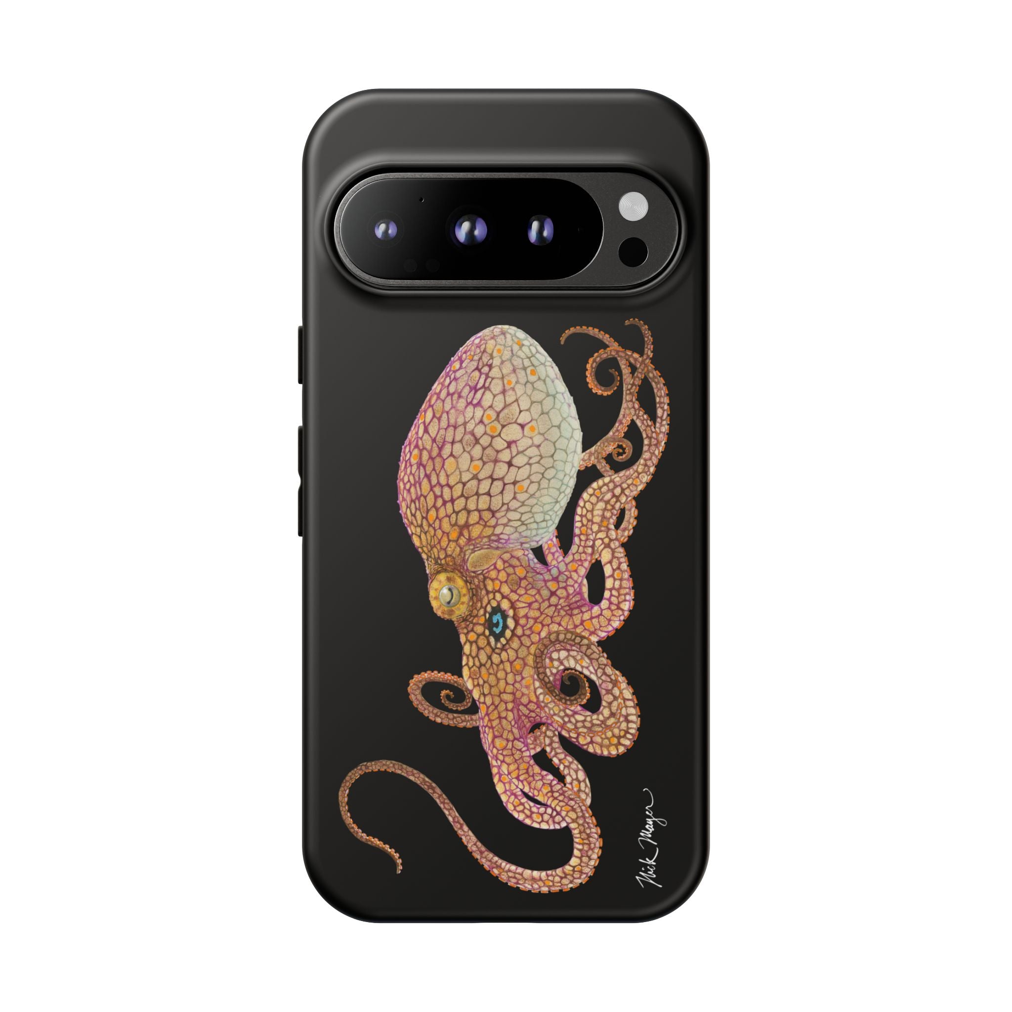 Two Spot Octopus Black Phone Case (Samsung)