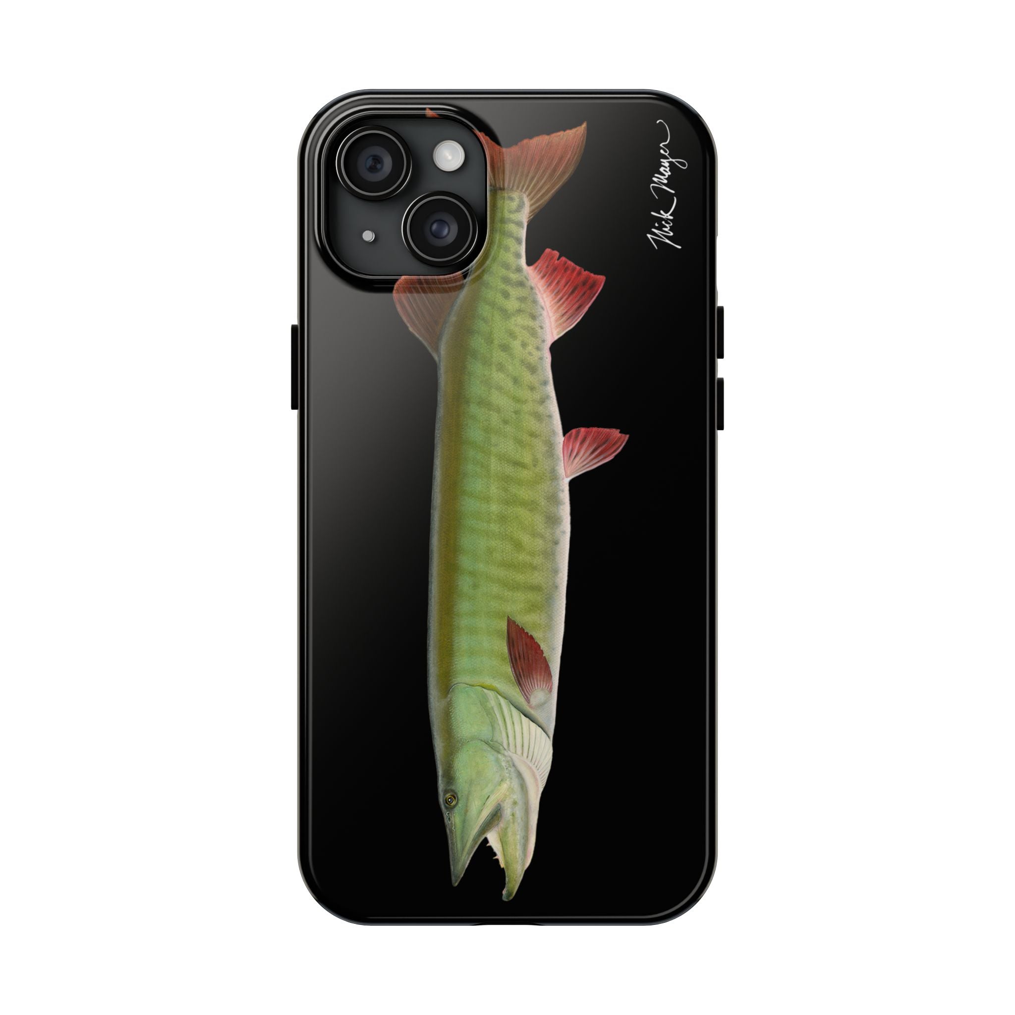 Trophy Muskie Black Phone Case (iPhone)