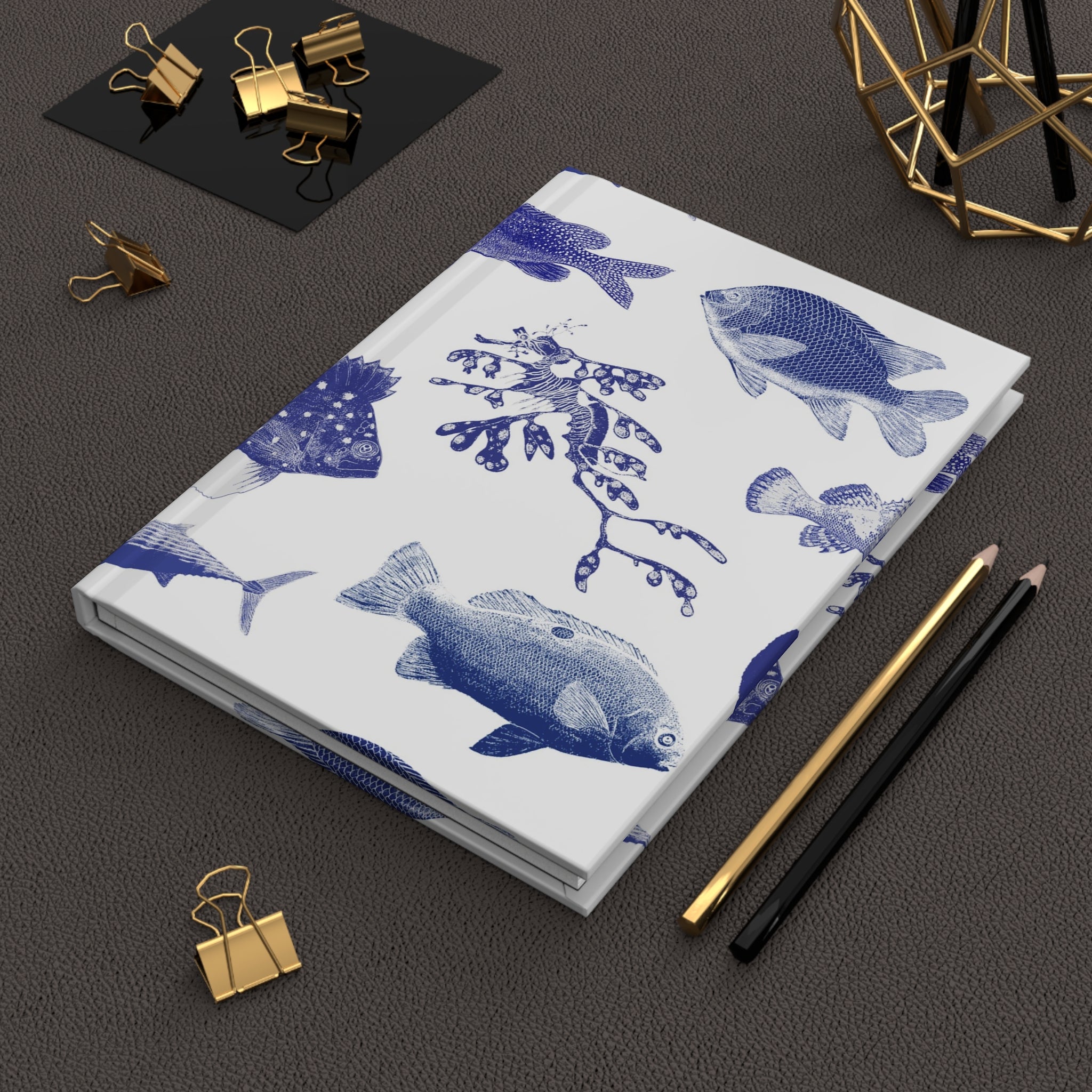 Ocean Stamps Hardcover Journal/ Notebook
