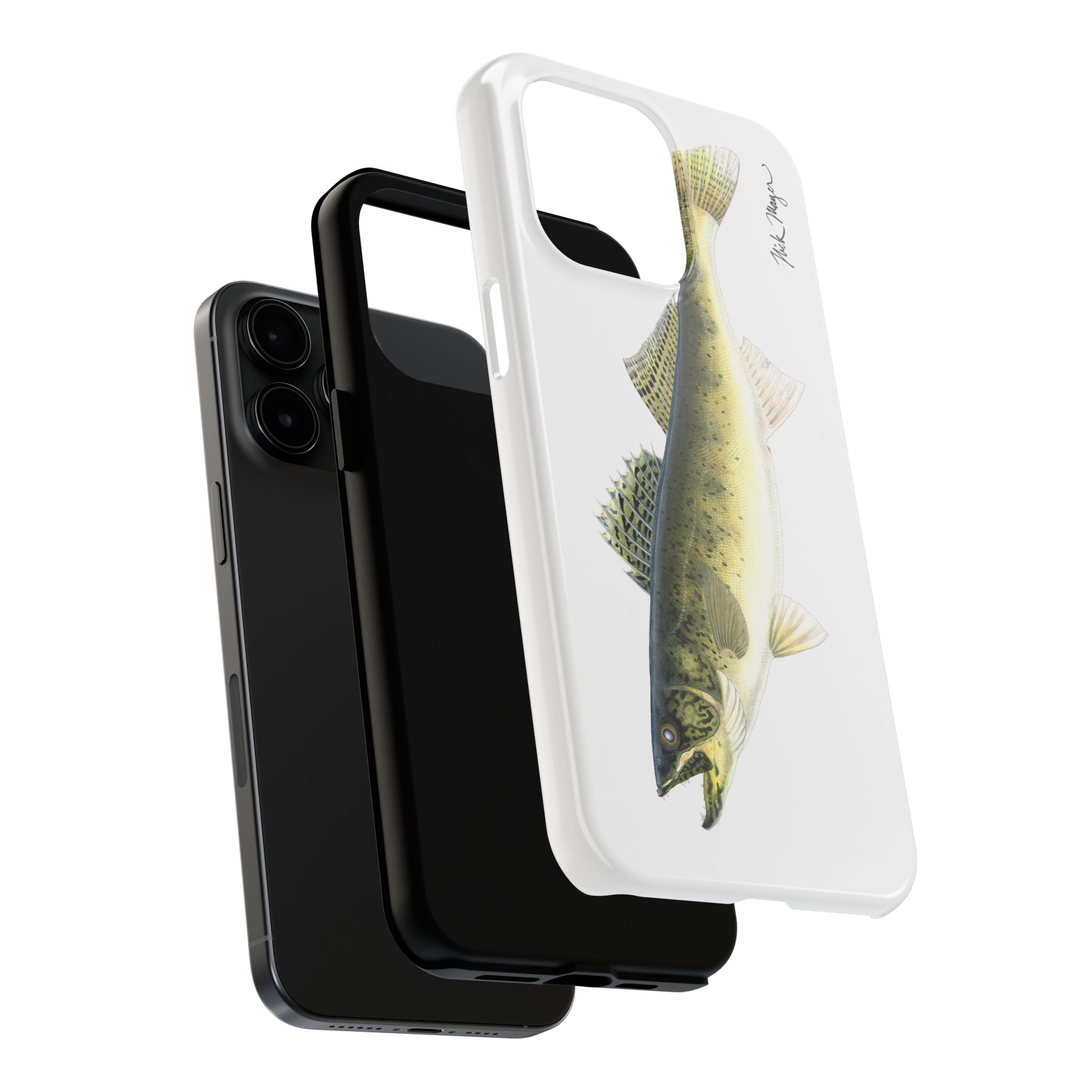 Walleye White Phone Case (iPhone)