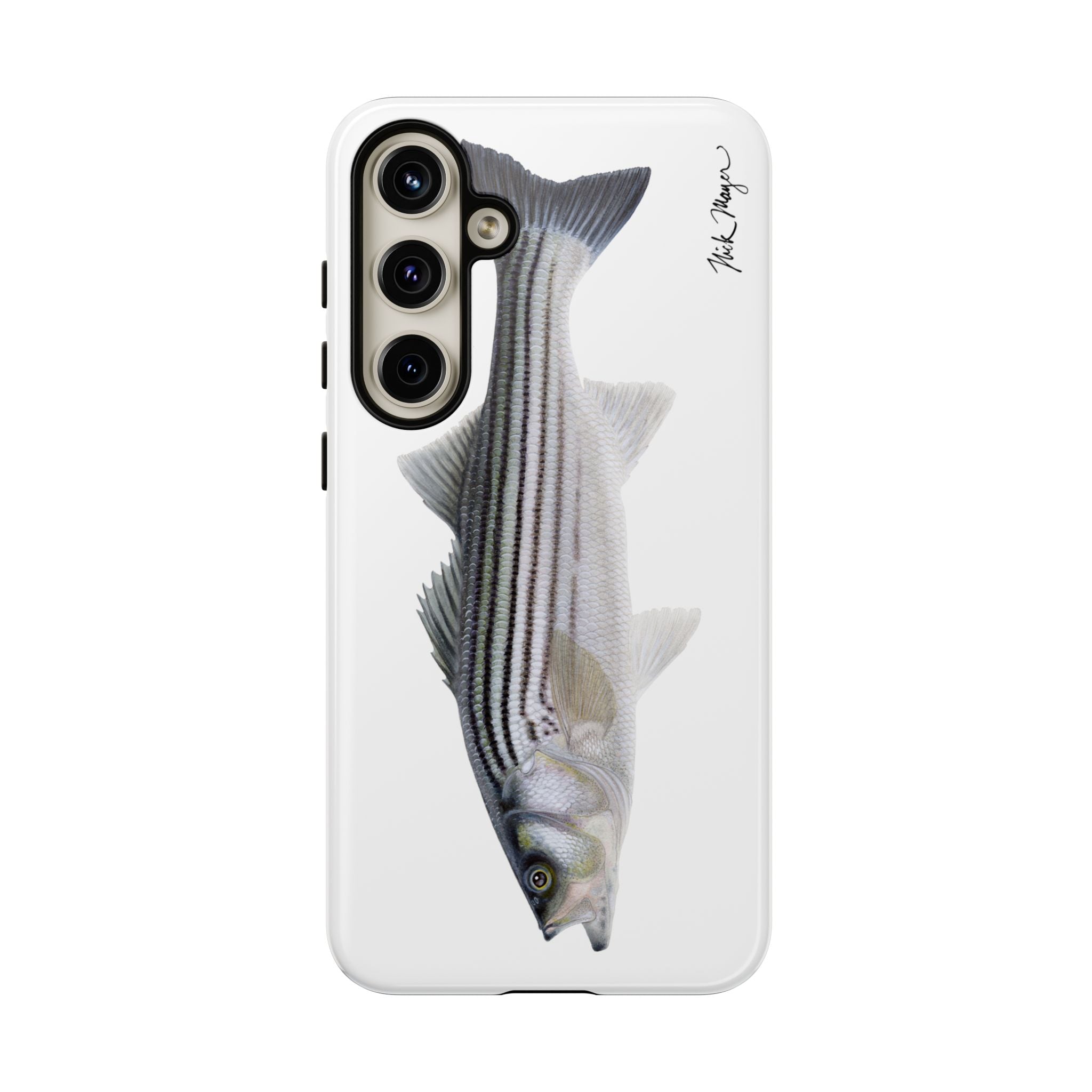 Schoolie Striper White Phone Case (Samsung) Printify