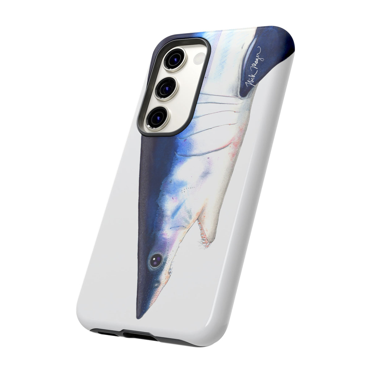 Mako Shark Face White Phone Case (Samsung) Printify