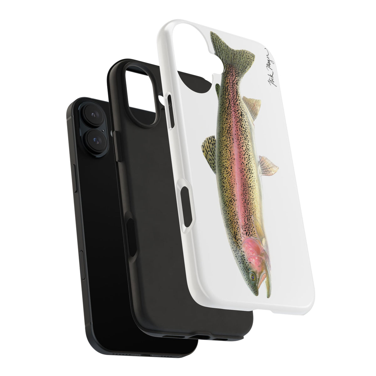 Rainbow Trout White Phone Case (iPhone) Printify