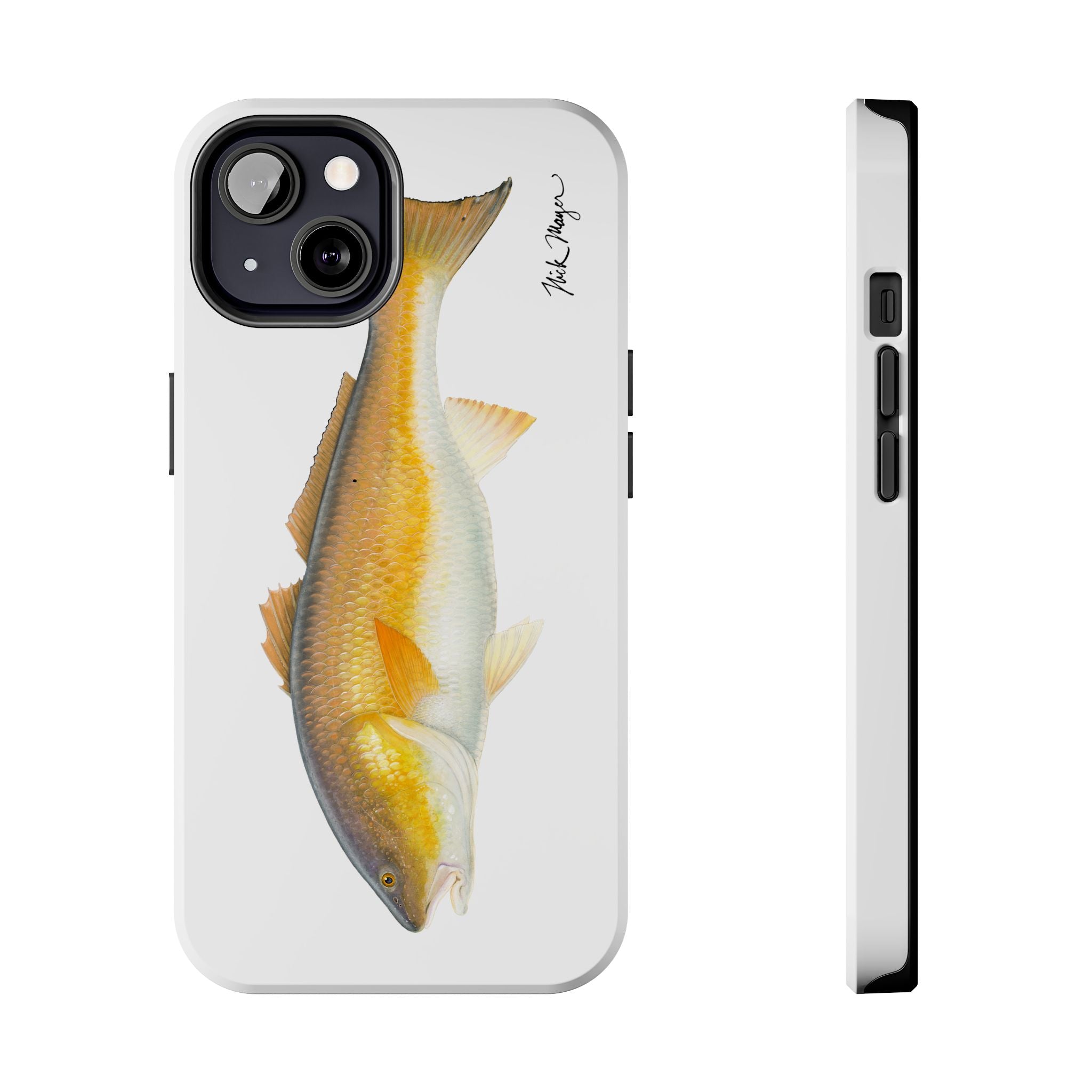 Bull Redfish White Phone Case (iPhone)
