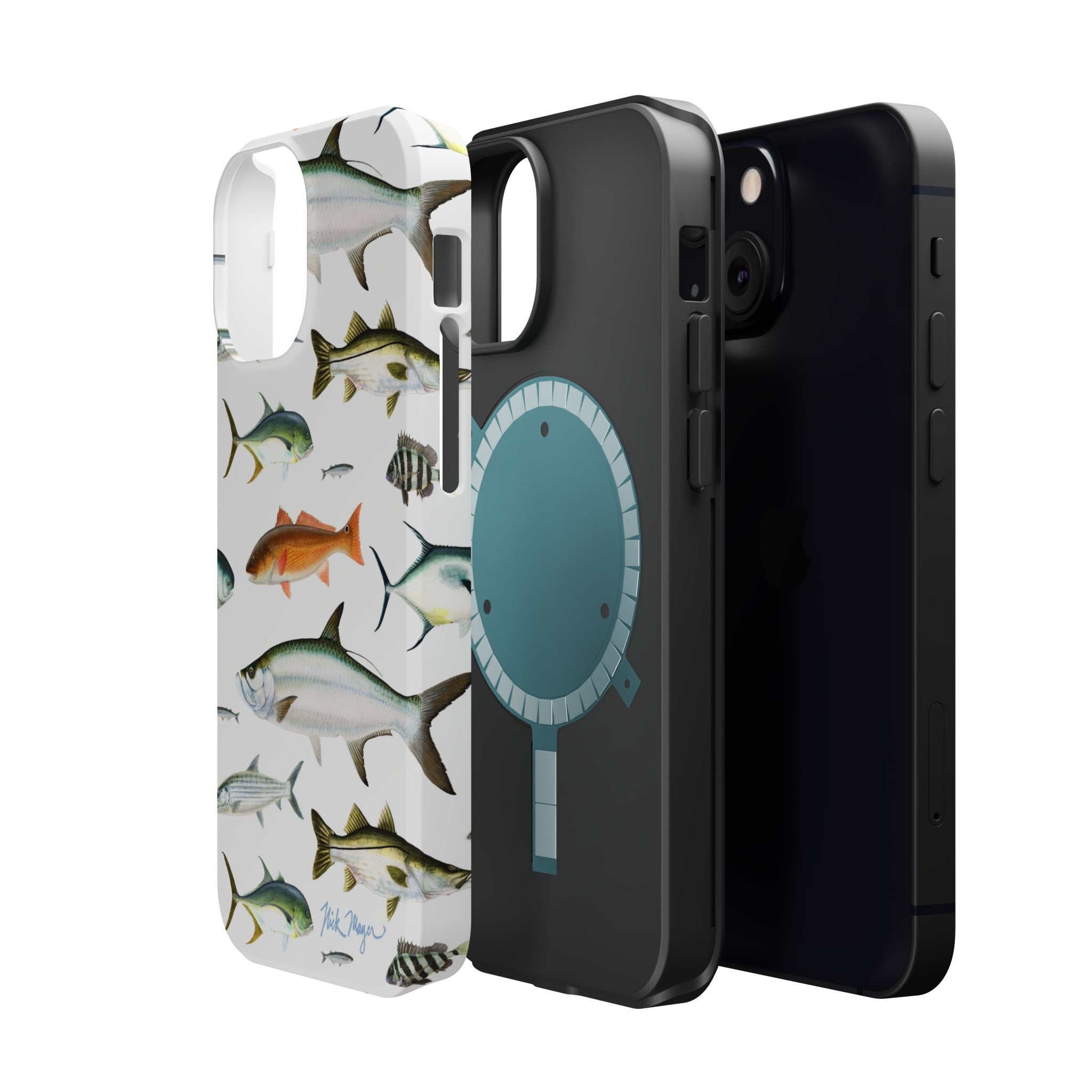 Southern Fish White MagSafe iPhone Case