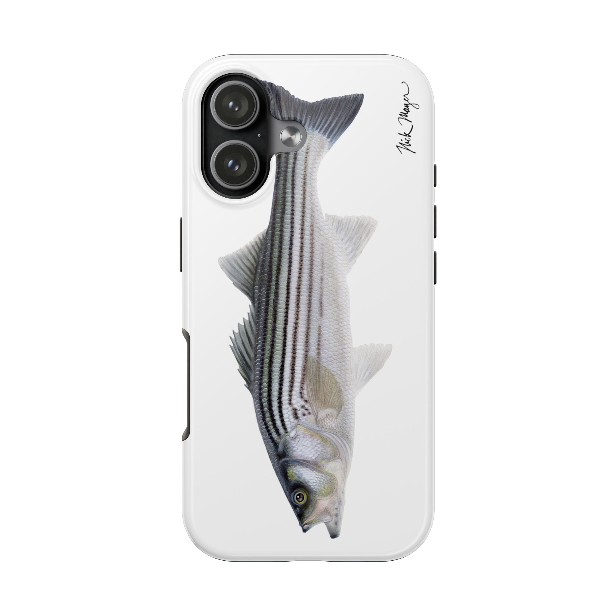 Schoolie Striper White Phone Case (iPhone)
