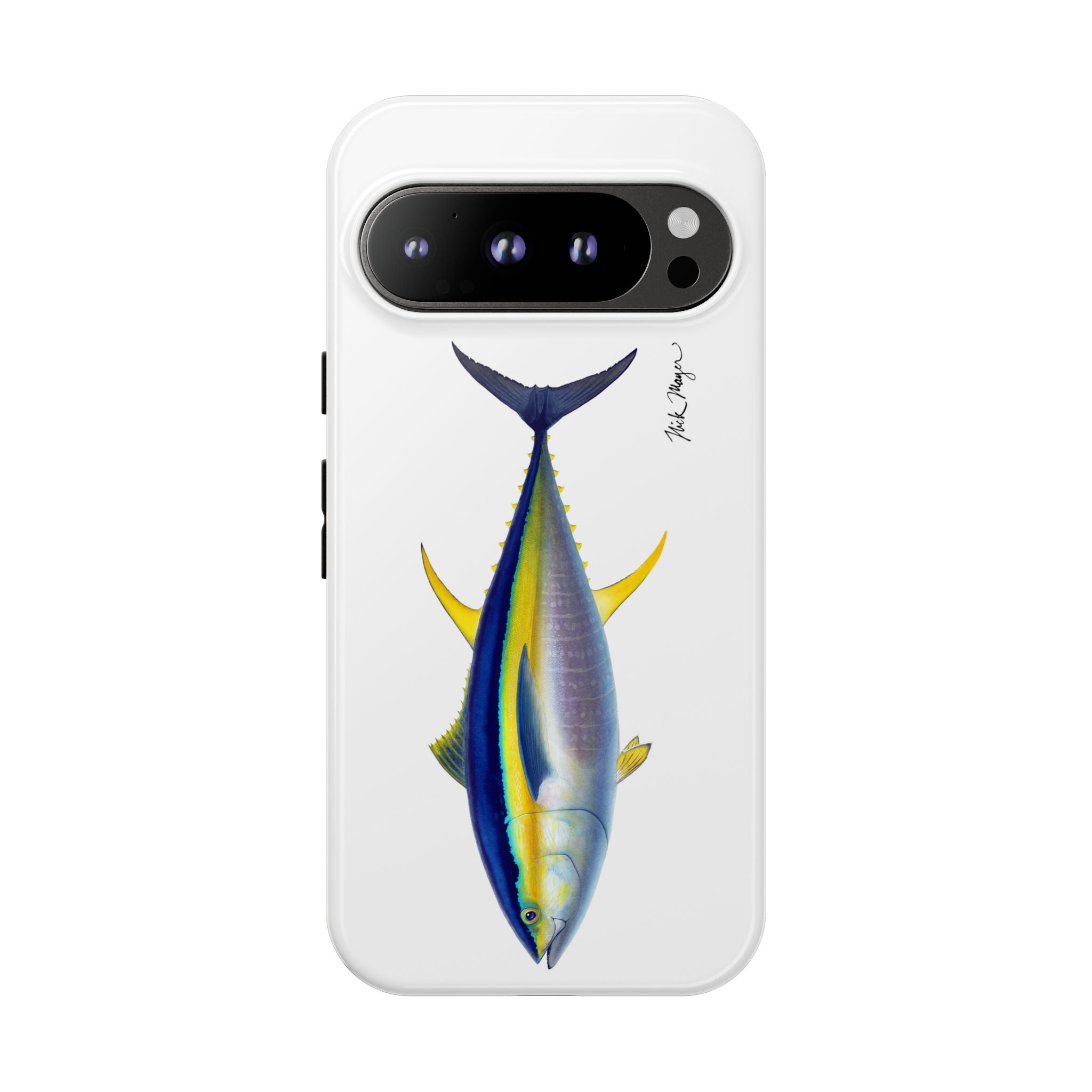 Yellowfin Tuna White Phone Case (Samsung) Printify