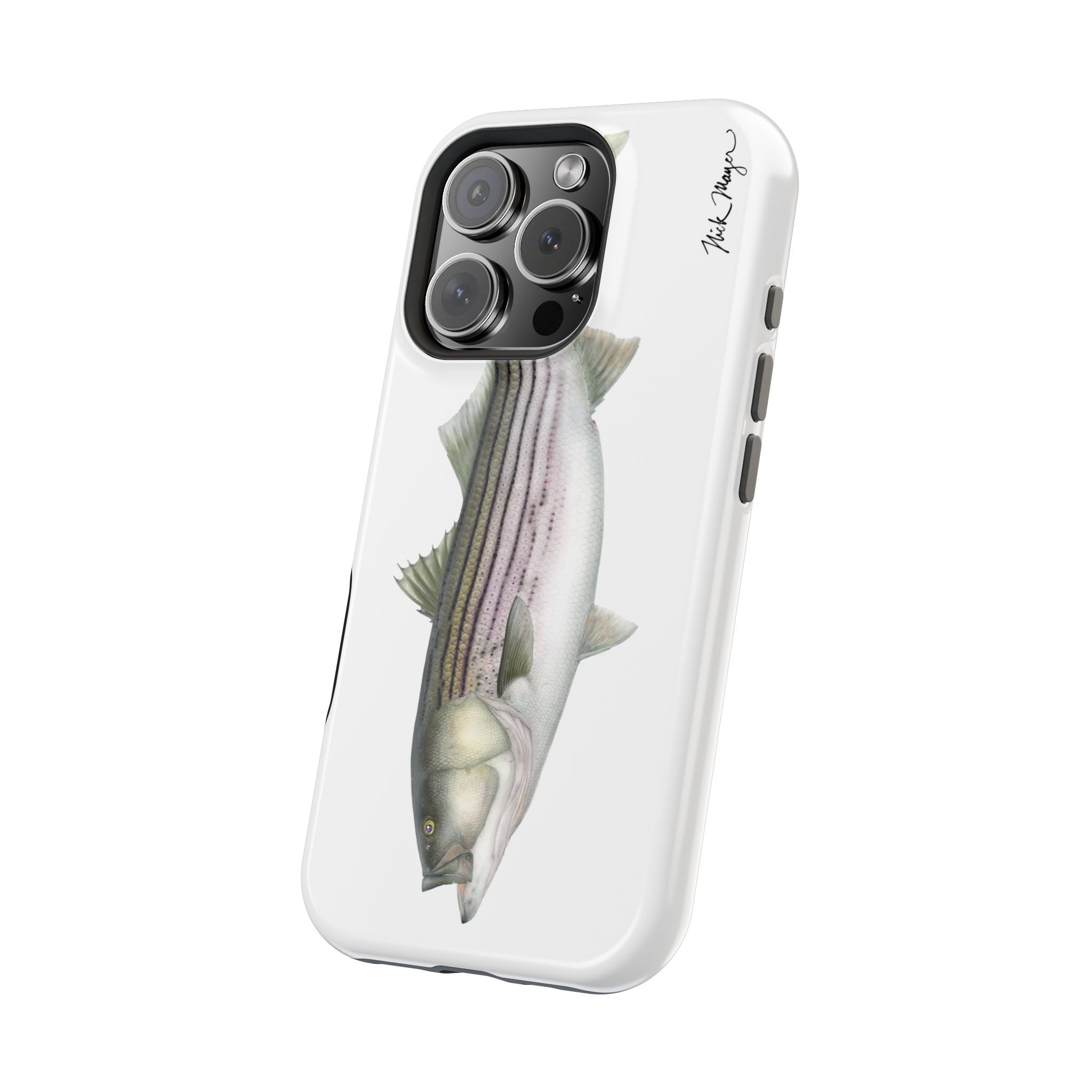 30 lb Striper MagSafe White iPhone Case