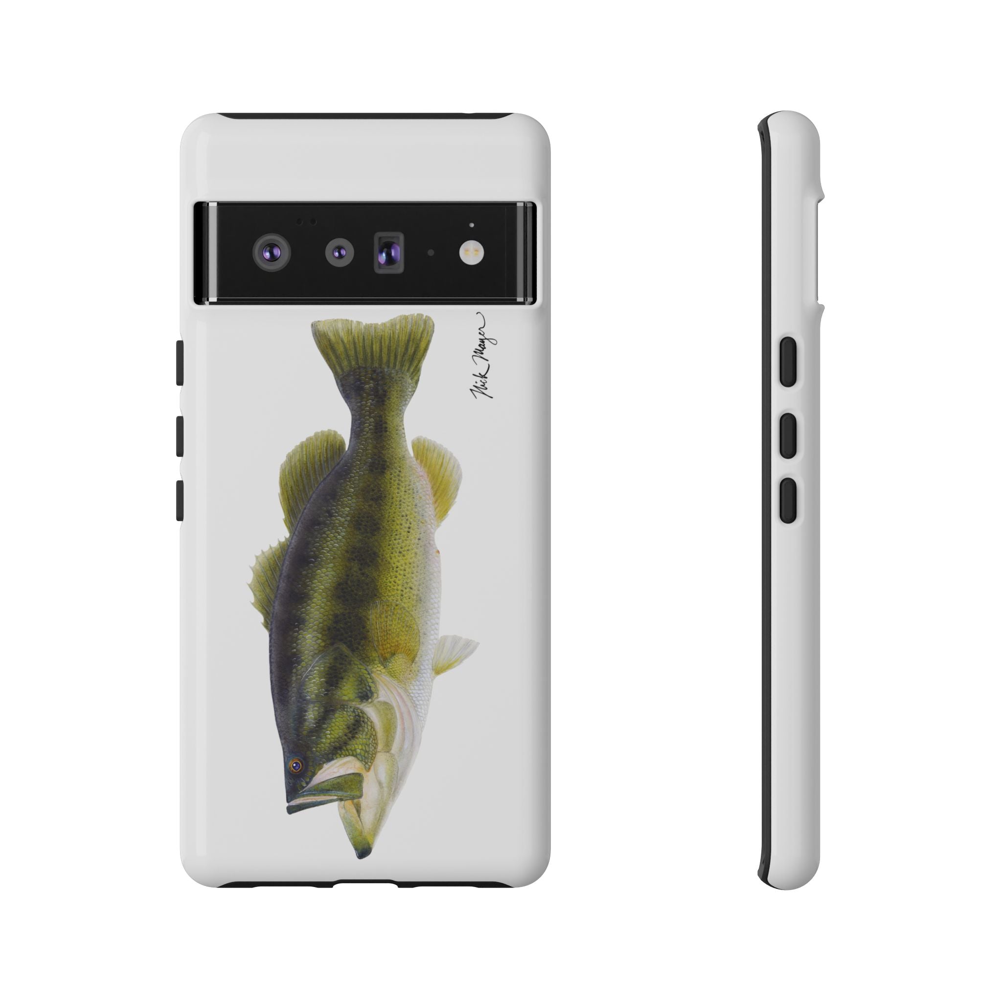 Largemouth Bass White Phone Case (Samsung) Printify
