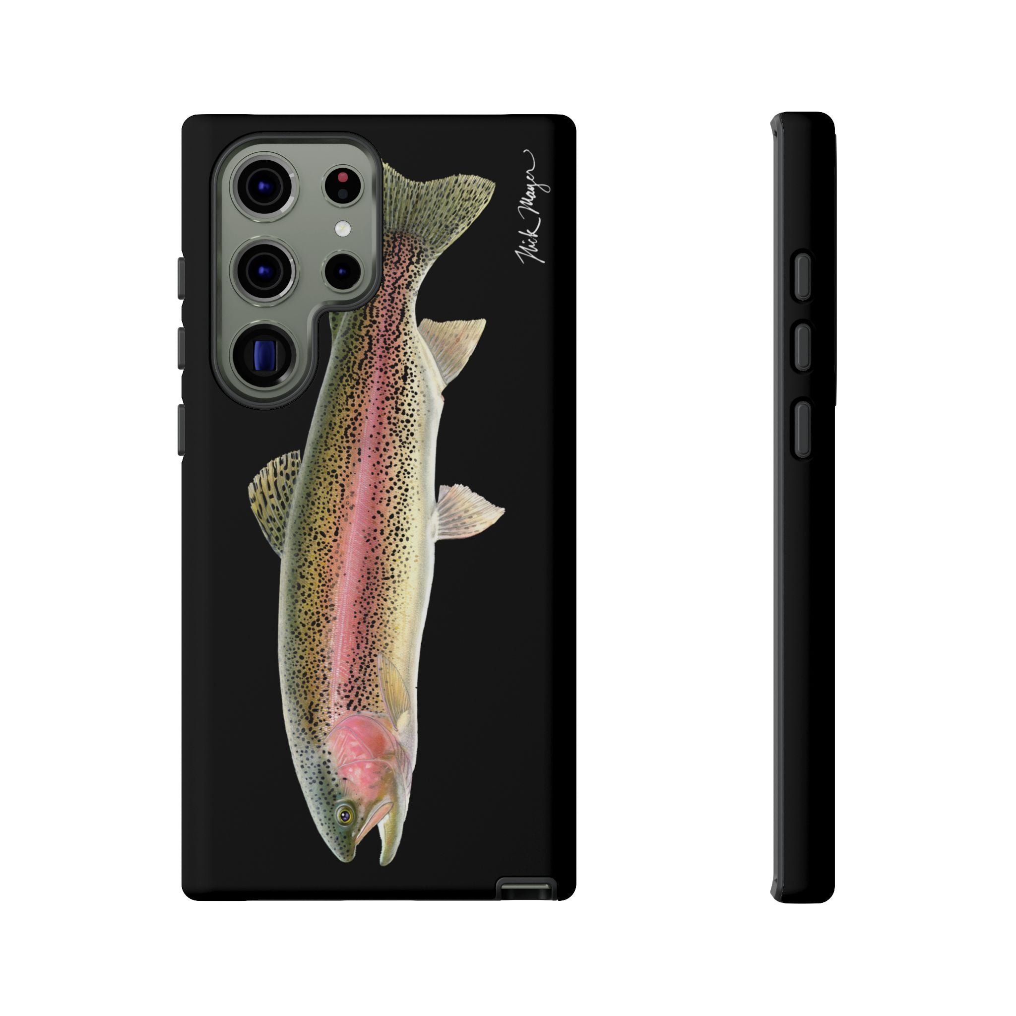 Rainbow Trout Black Phone Case (Samsung) Printify