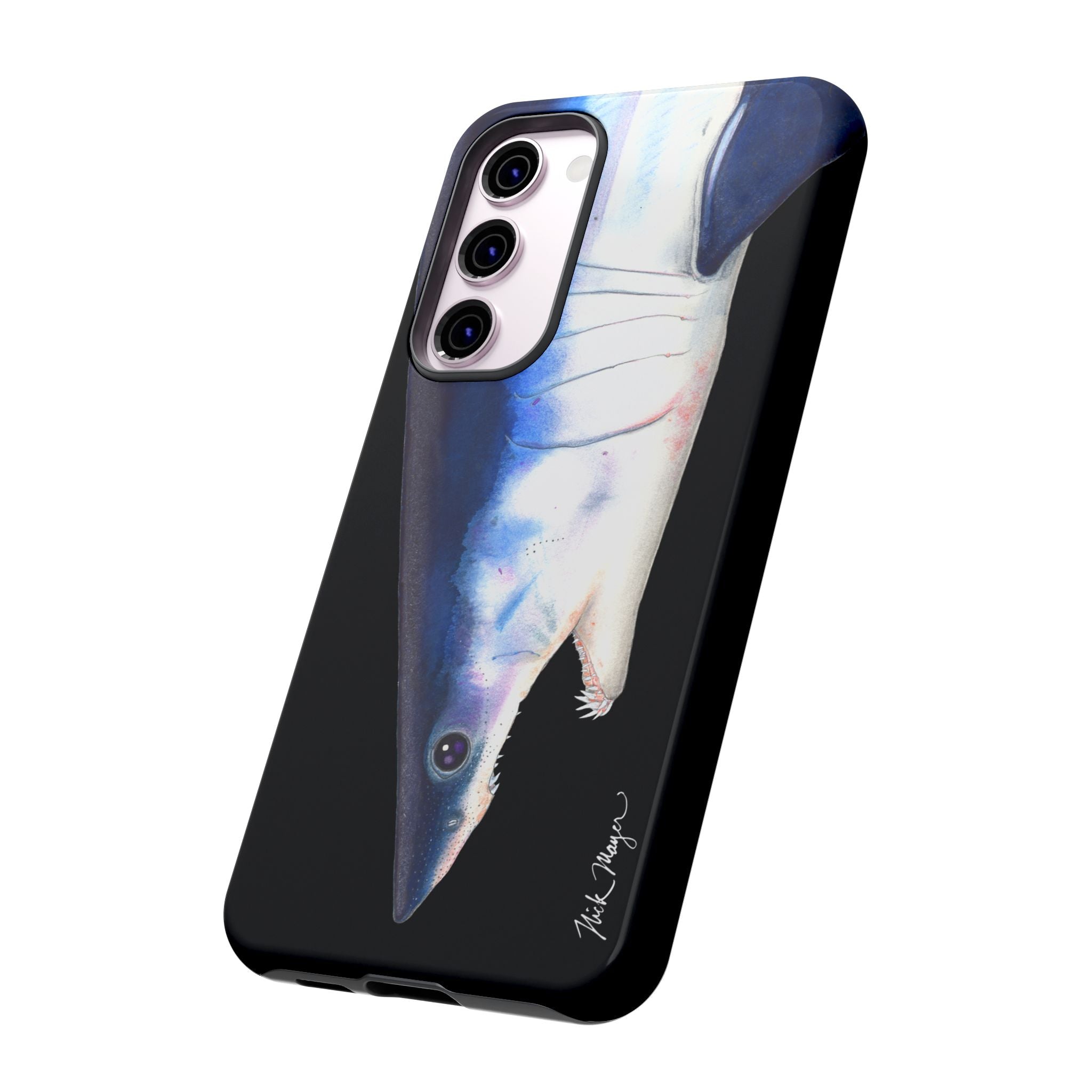 Mako Shark Face Black Phone Case (Samsung) Printify