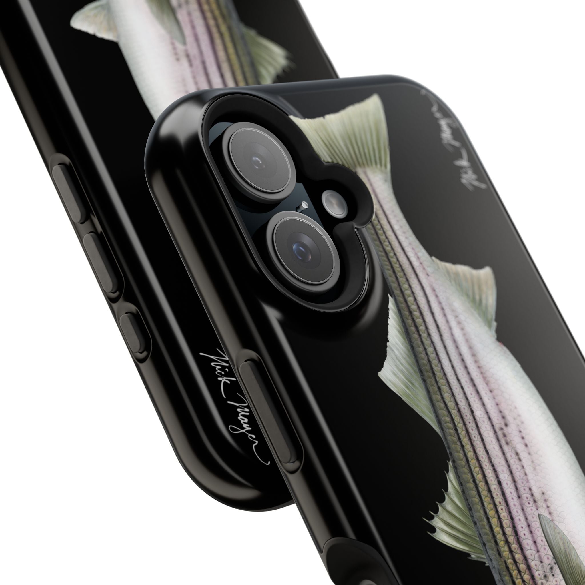 30 lb Striper MagSafe Black iPhone Case