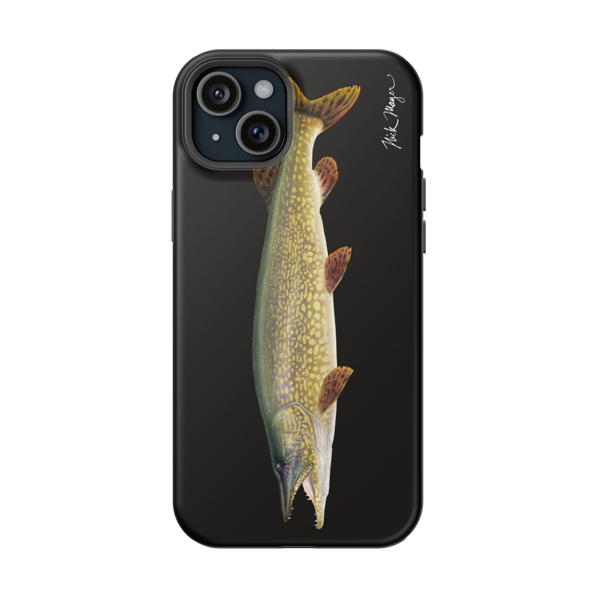 Northern Pike MagSafe Black iPhone Case Printify