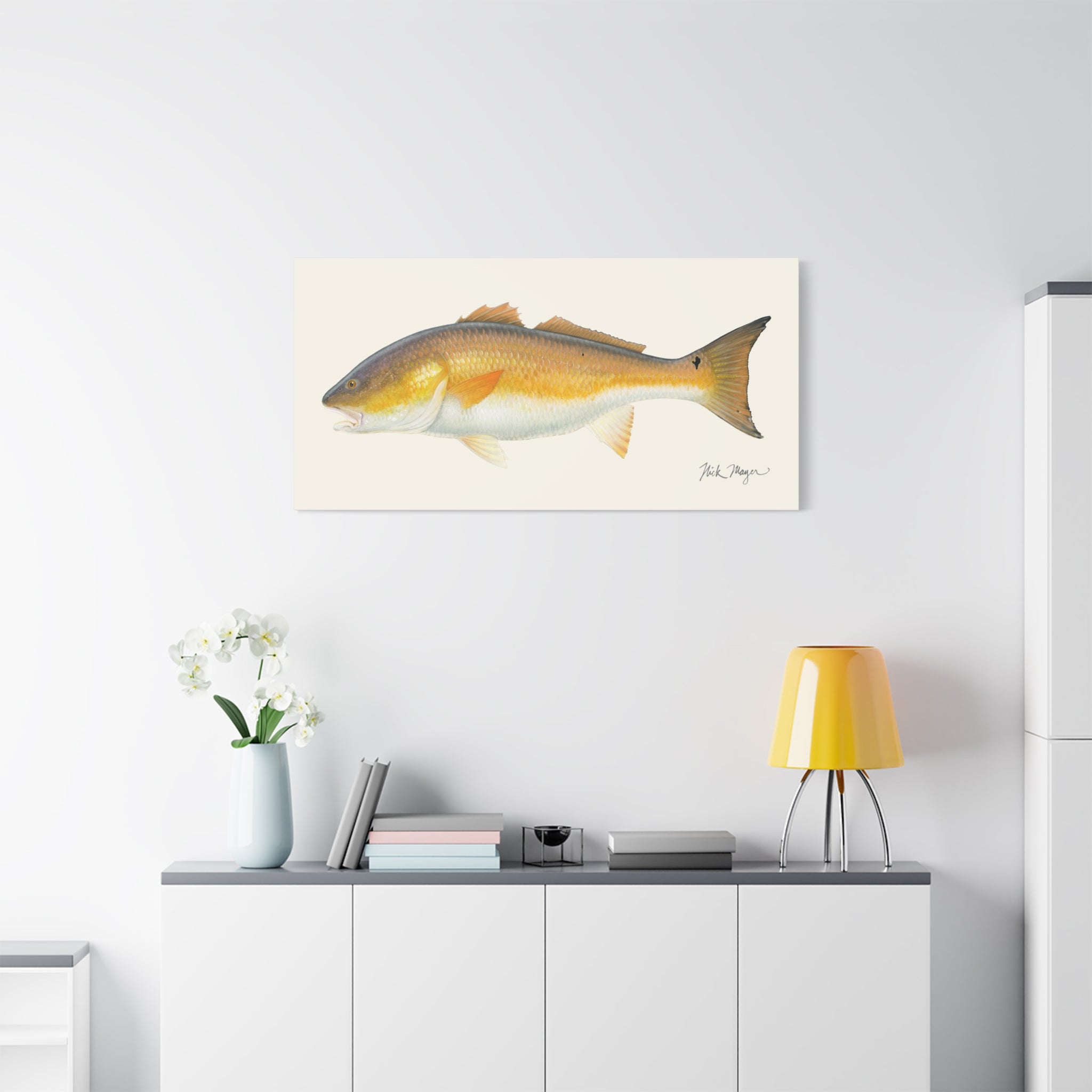 Bull Redfish Canvas Print Printify