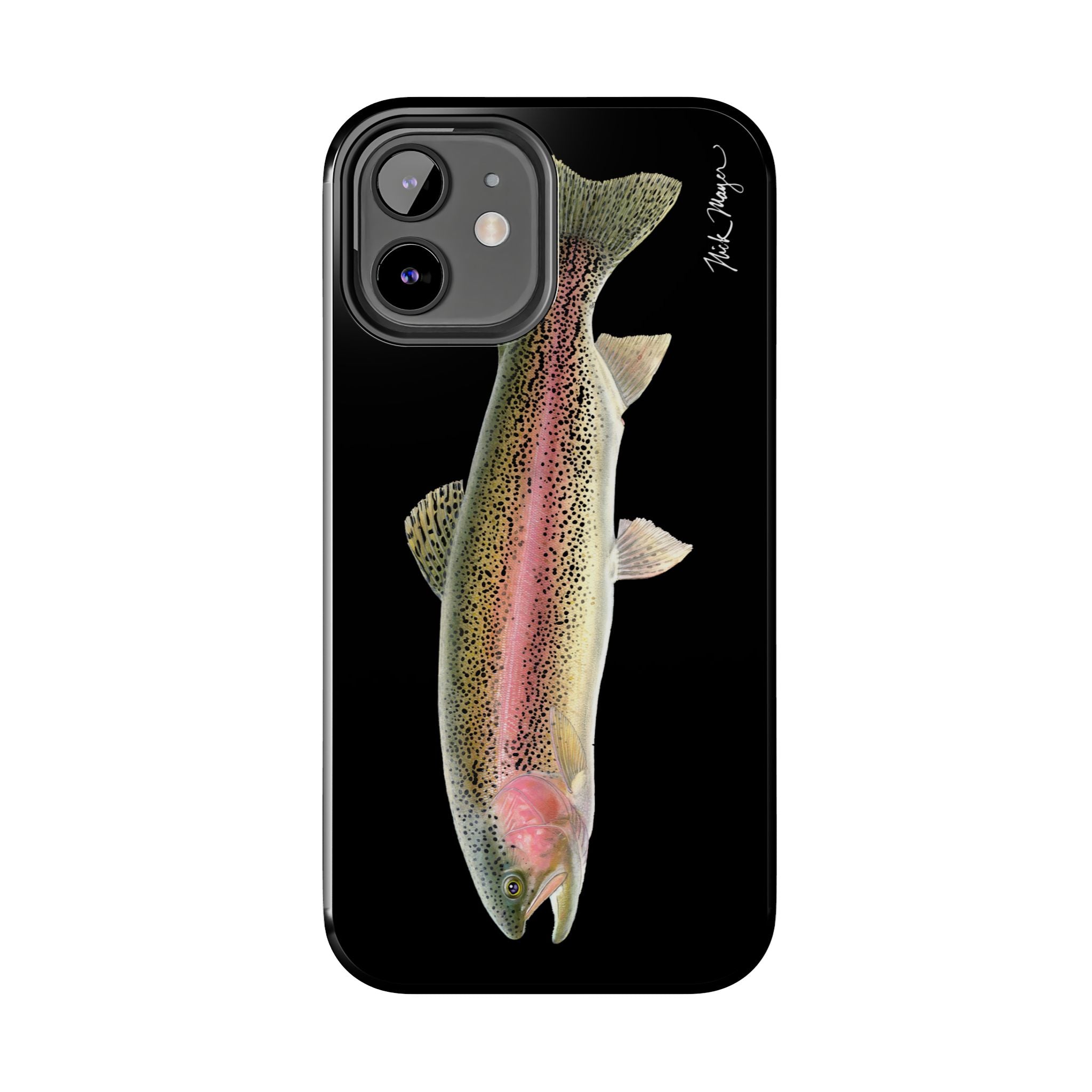 Rainbow Trout Black Phone Case (iPhone)