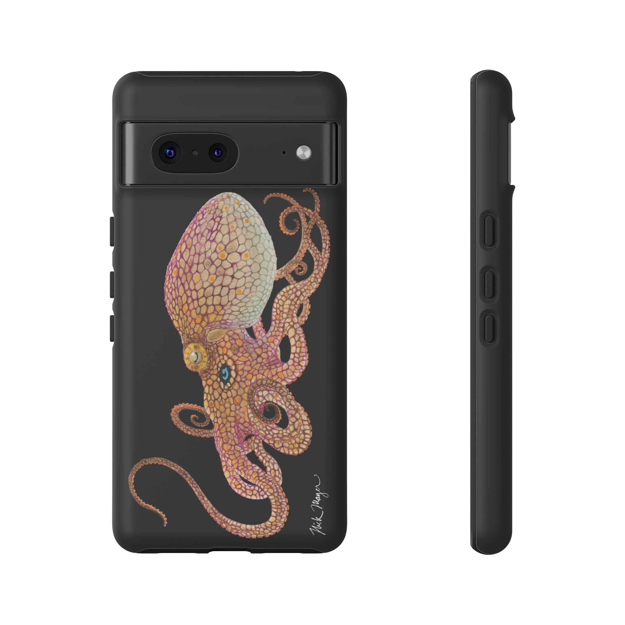 Two Spot Octopus Black Phone Case (Samsung)