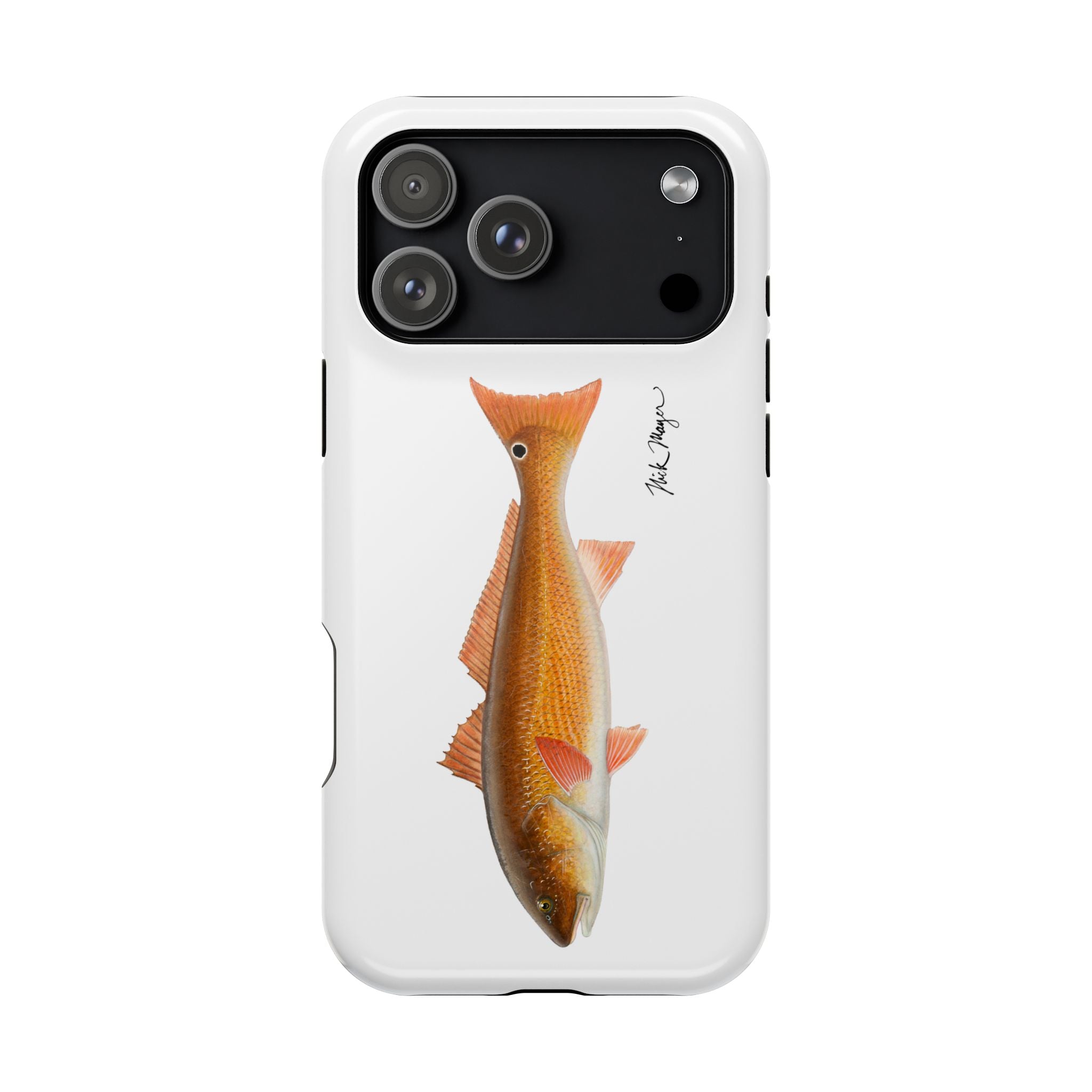 Redfish MagSafe White iPhone Case