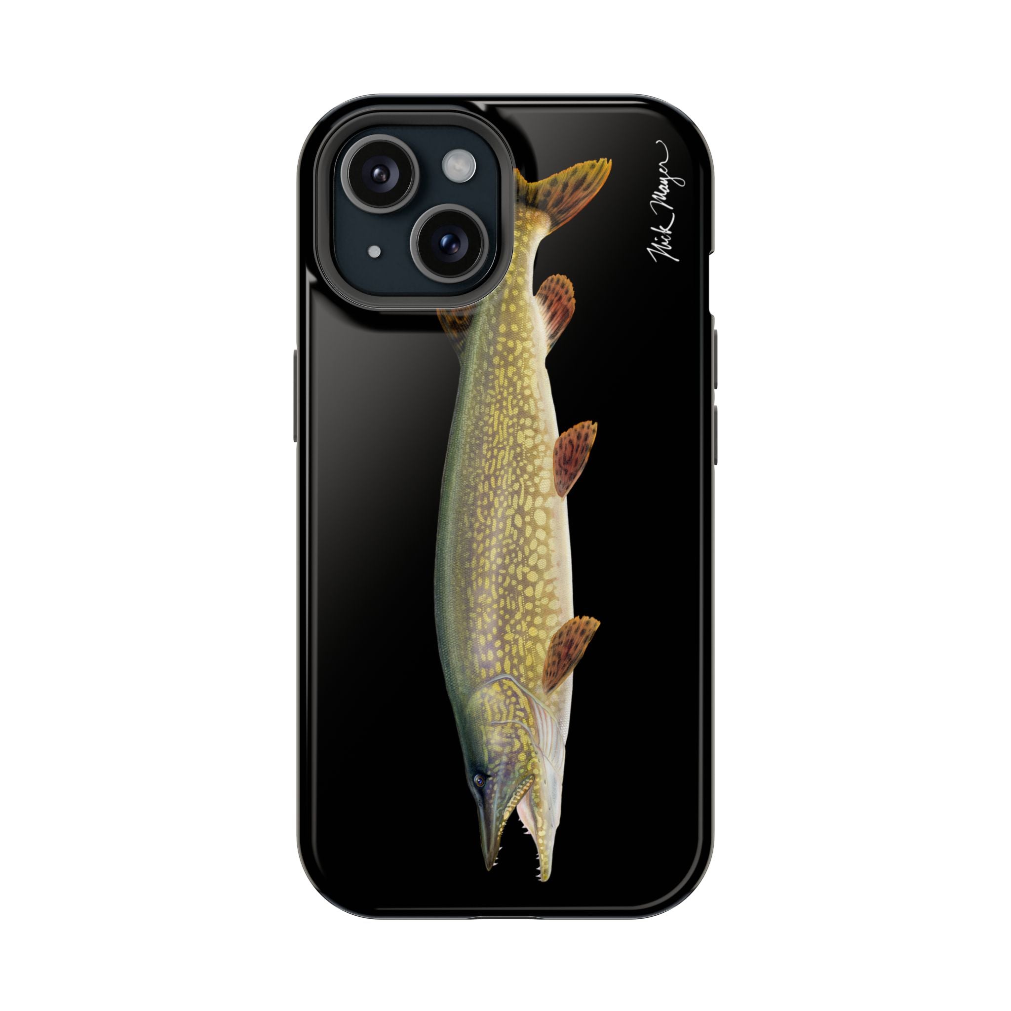 Northern Pike MagSafe Black iPhone Case Printify