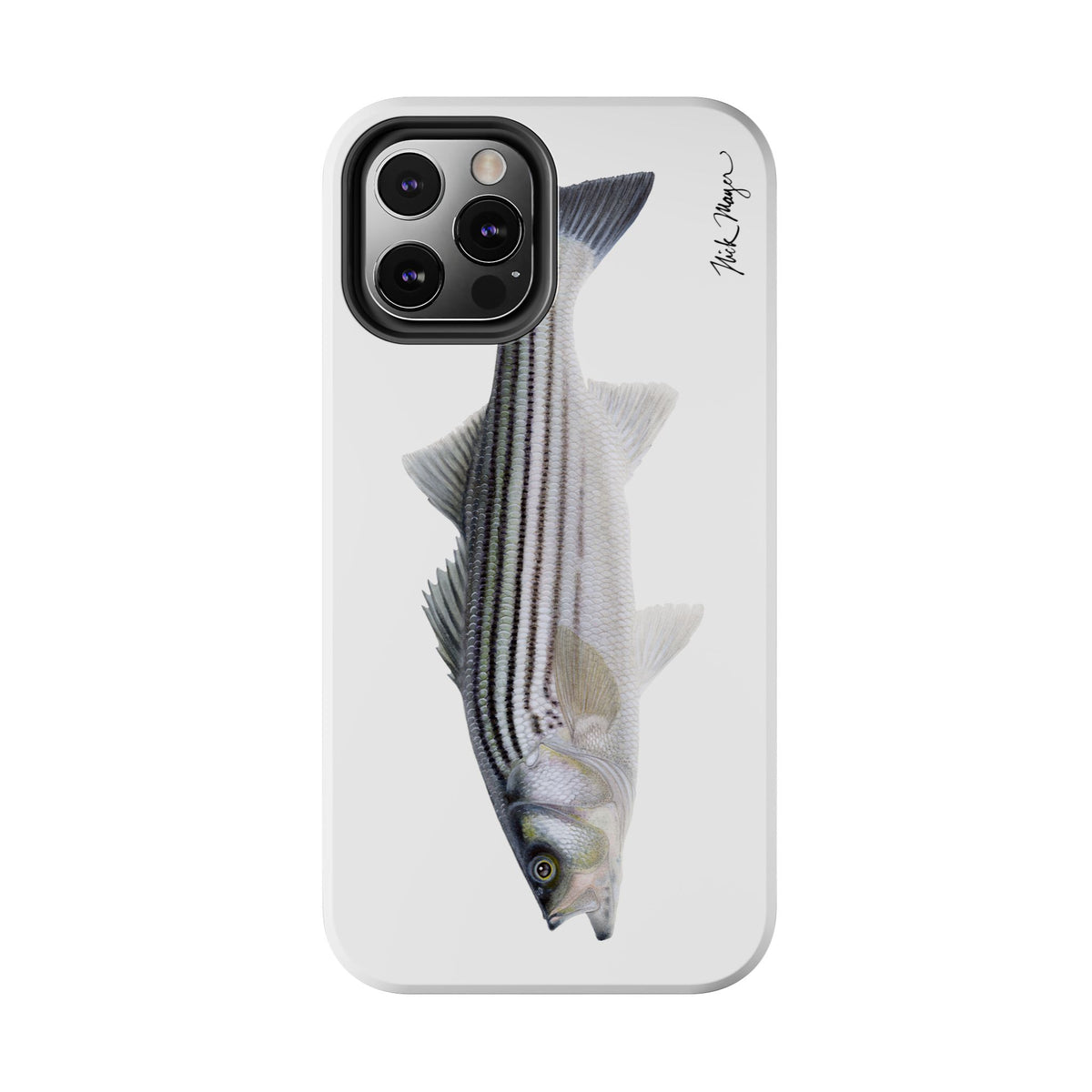 Schoolie Striper White Phone Case (iPhone) Printify