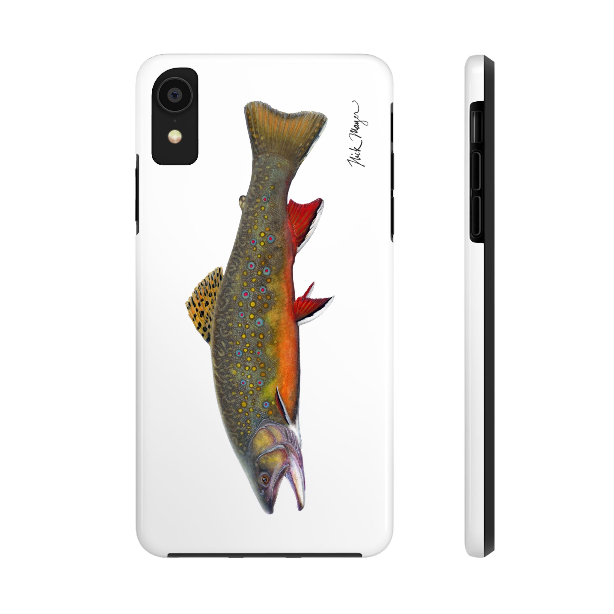Brook Trout White Phone Case (iPhone)
