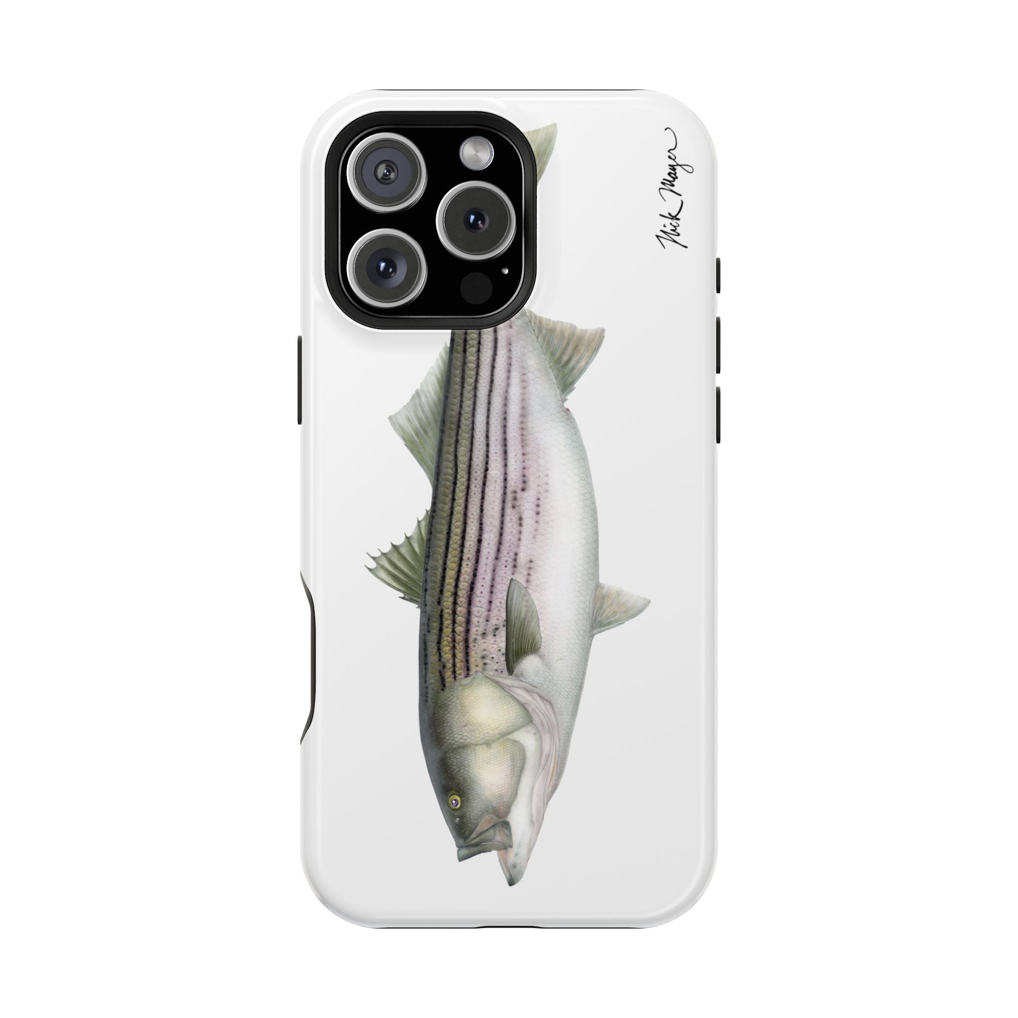 30 lb Striper MagSafe White iPhone Case