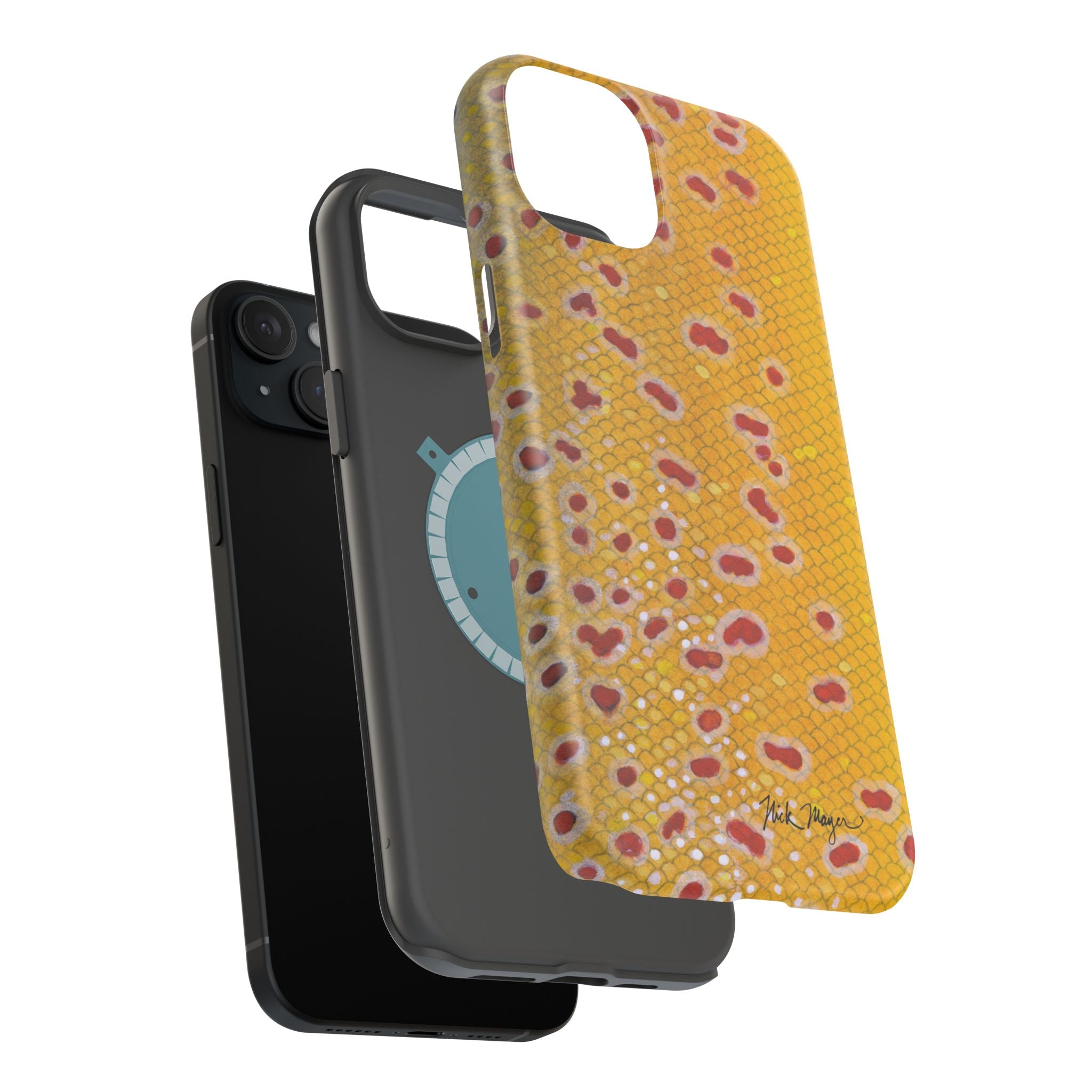 Brown Trout 3 Skin MagSafe iPhone Case