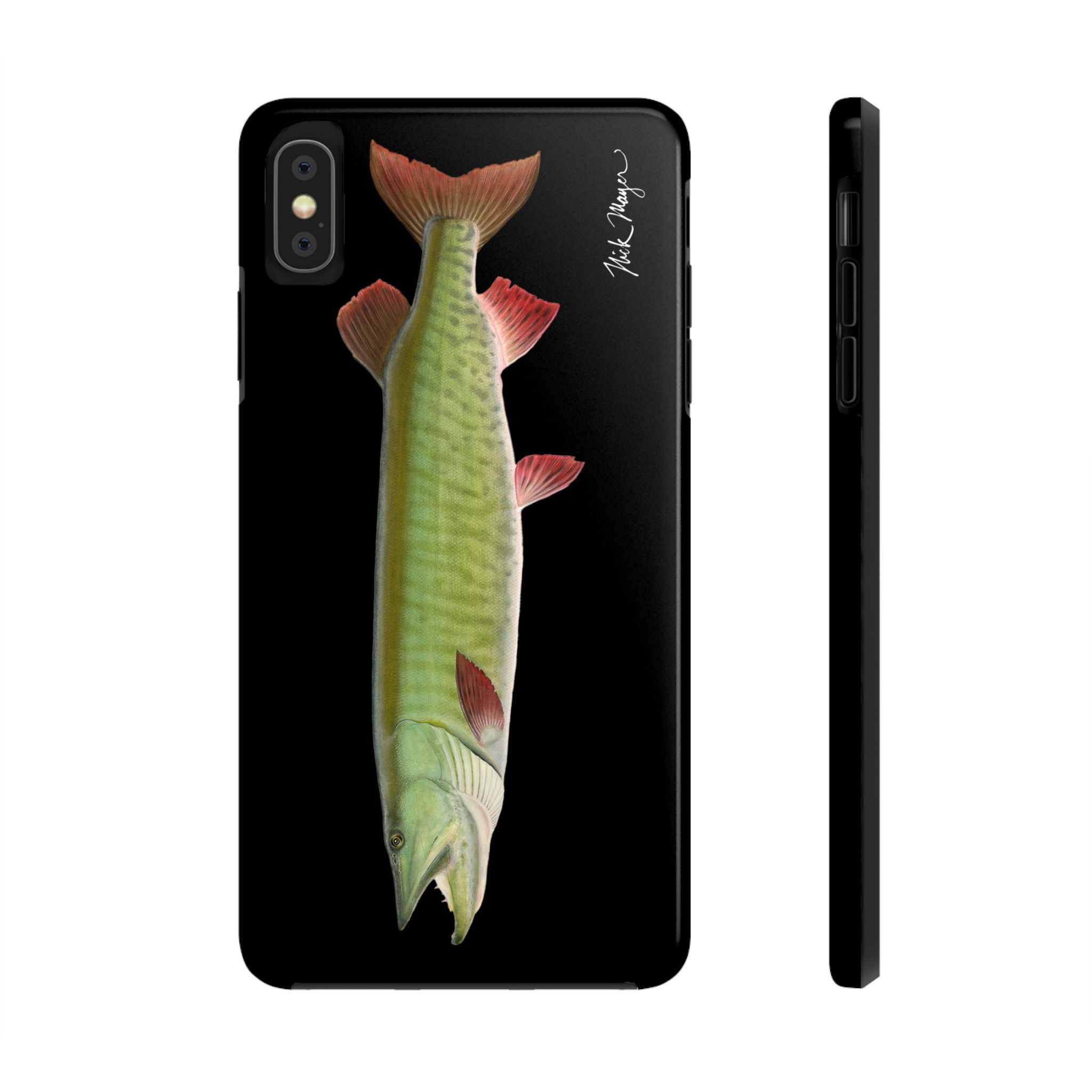 Trophy Muskie Black Phone Case (iPhone)