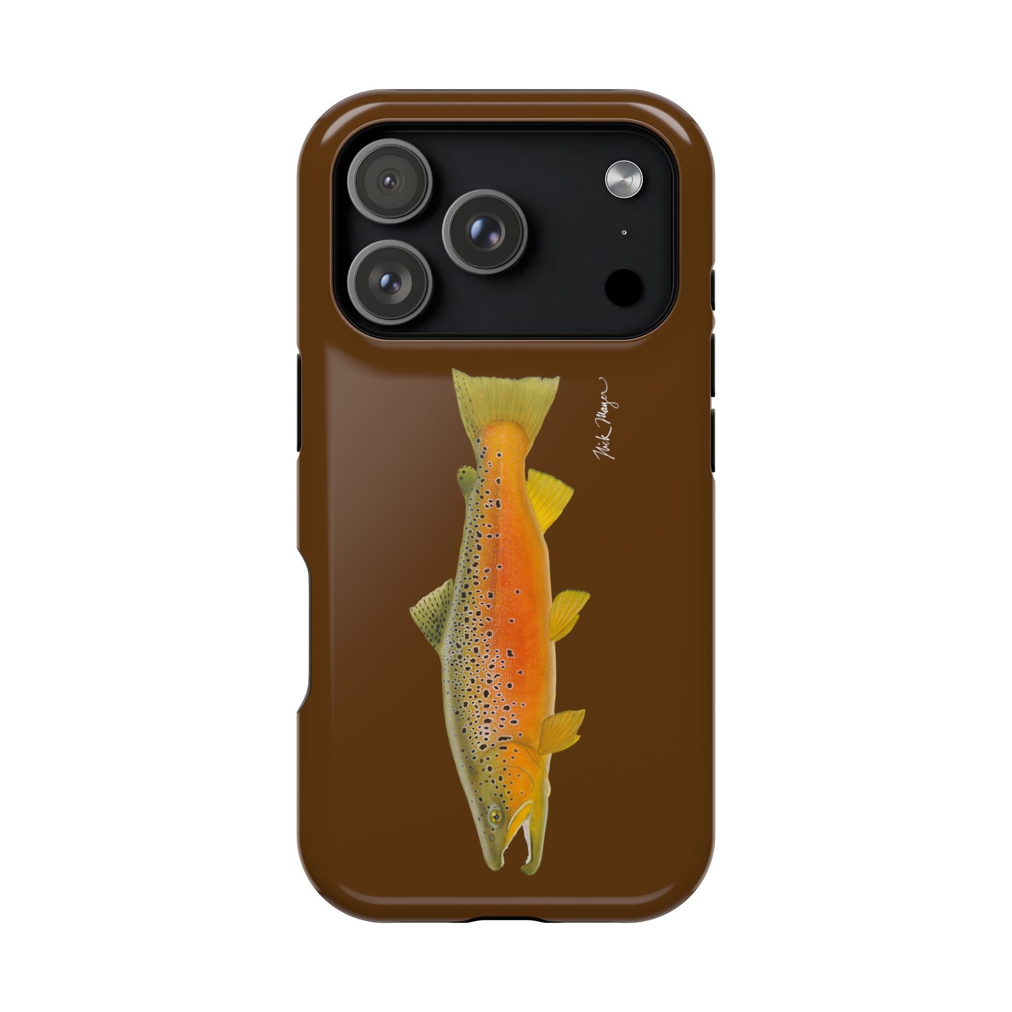 Brown Trout 2 Brown MagSafe iPhone Case, Limited Run