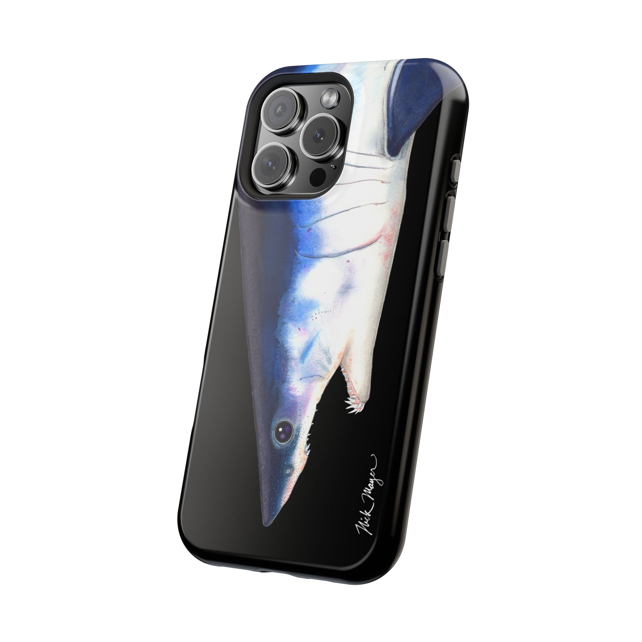 Mako Shark Face MagSafe Black iPhone Case