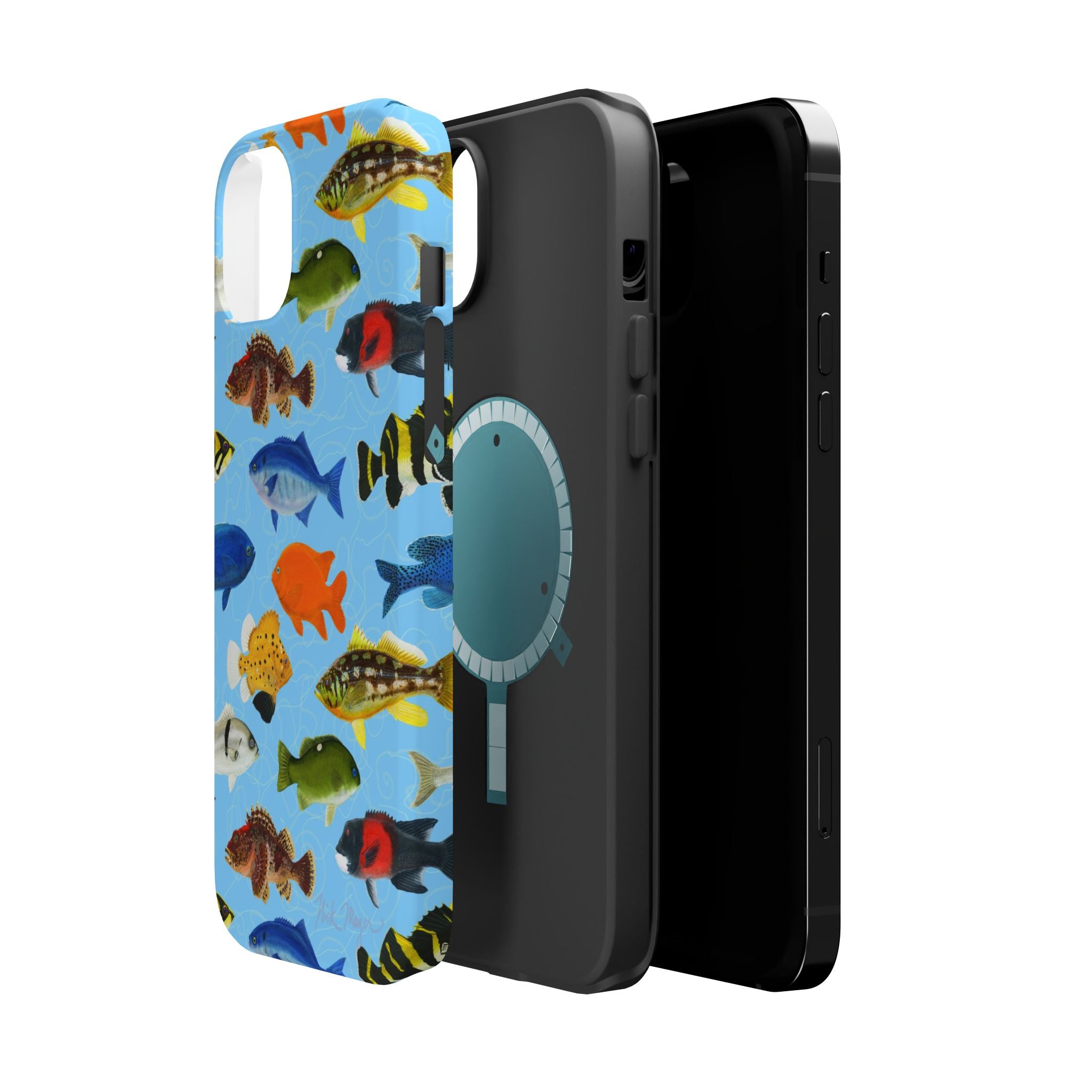 California Fish Blue MagSafe iPhone Case