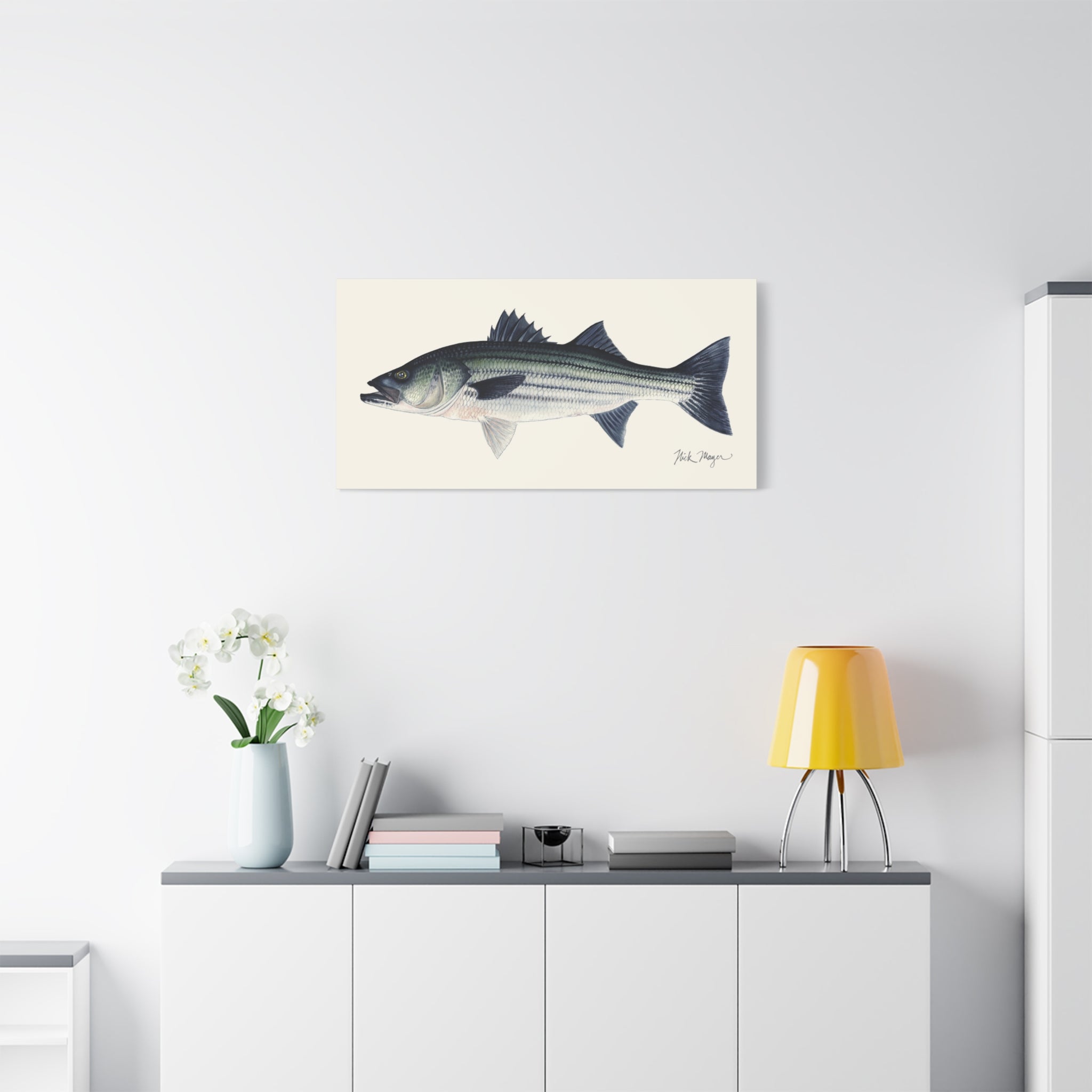 Schoolie Striped Bass I Canvas Print