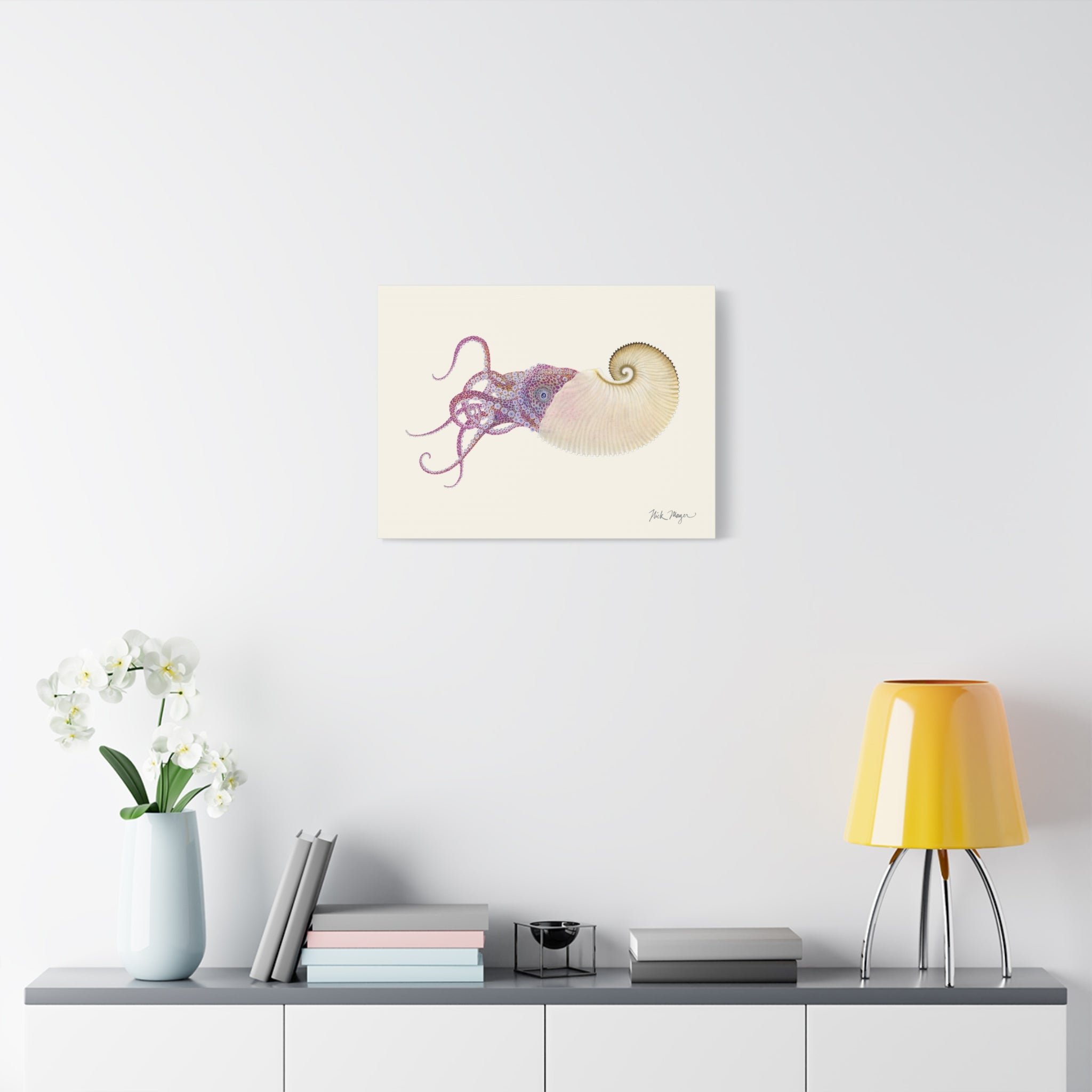 Paper Nautilus Canvas Print