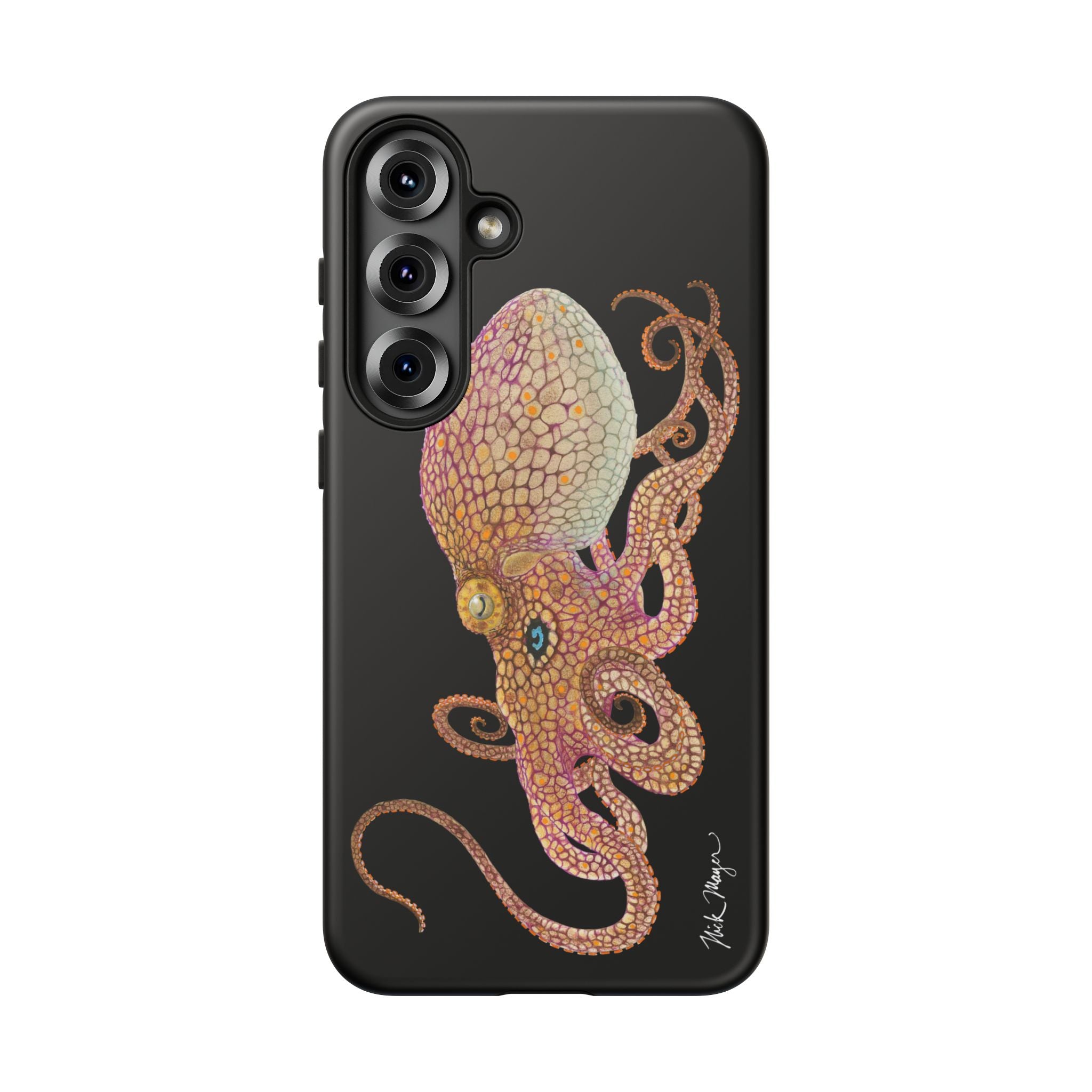 Two Spot Octopus Black Phone Case (Samsung)