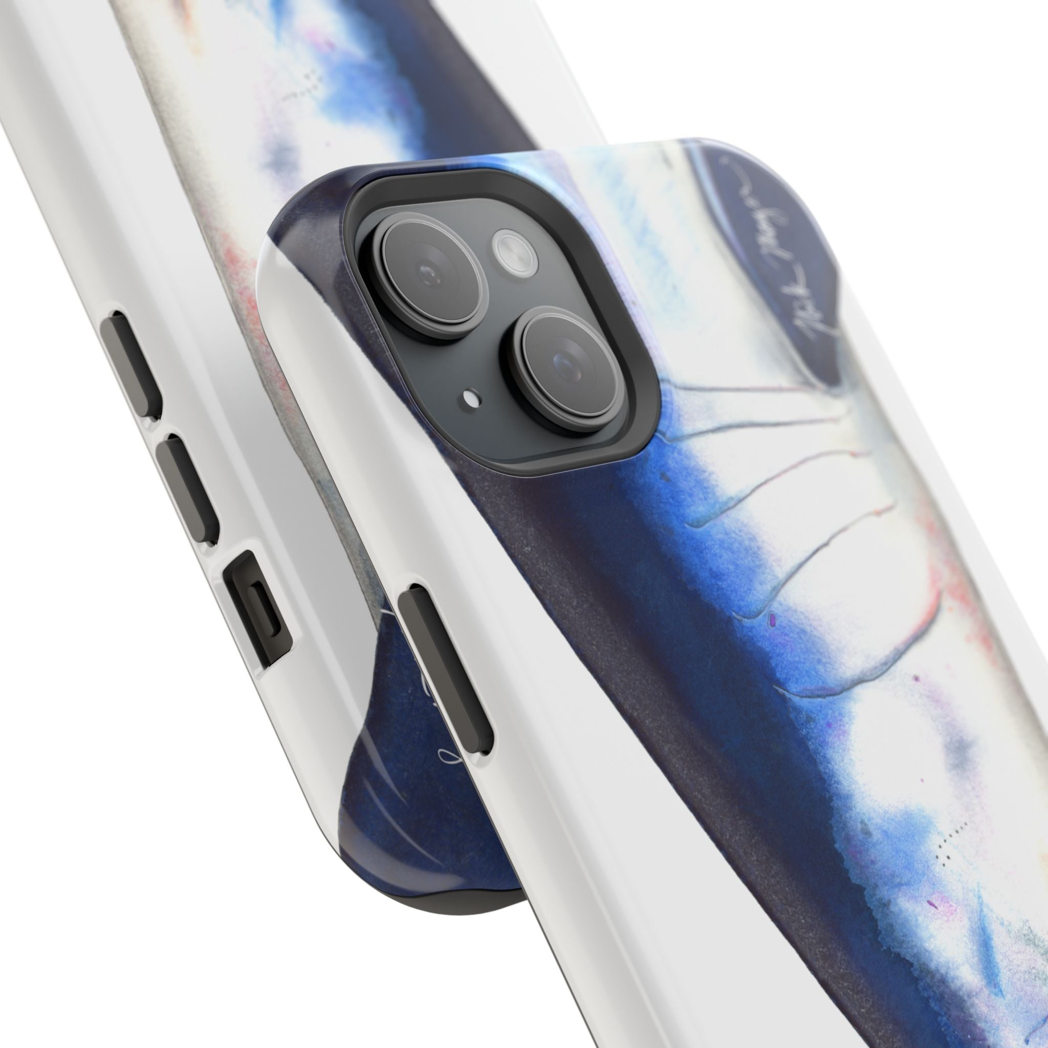 Mako Shark Face MagSafe White iPhone Case