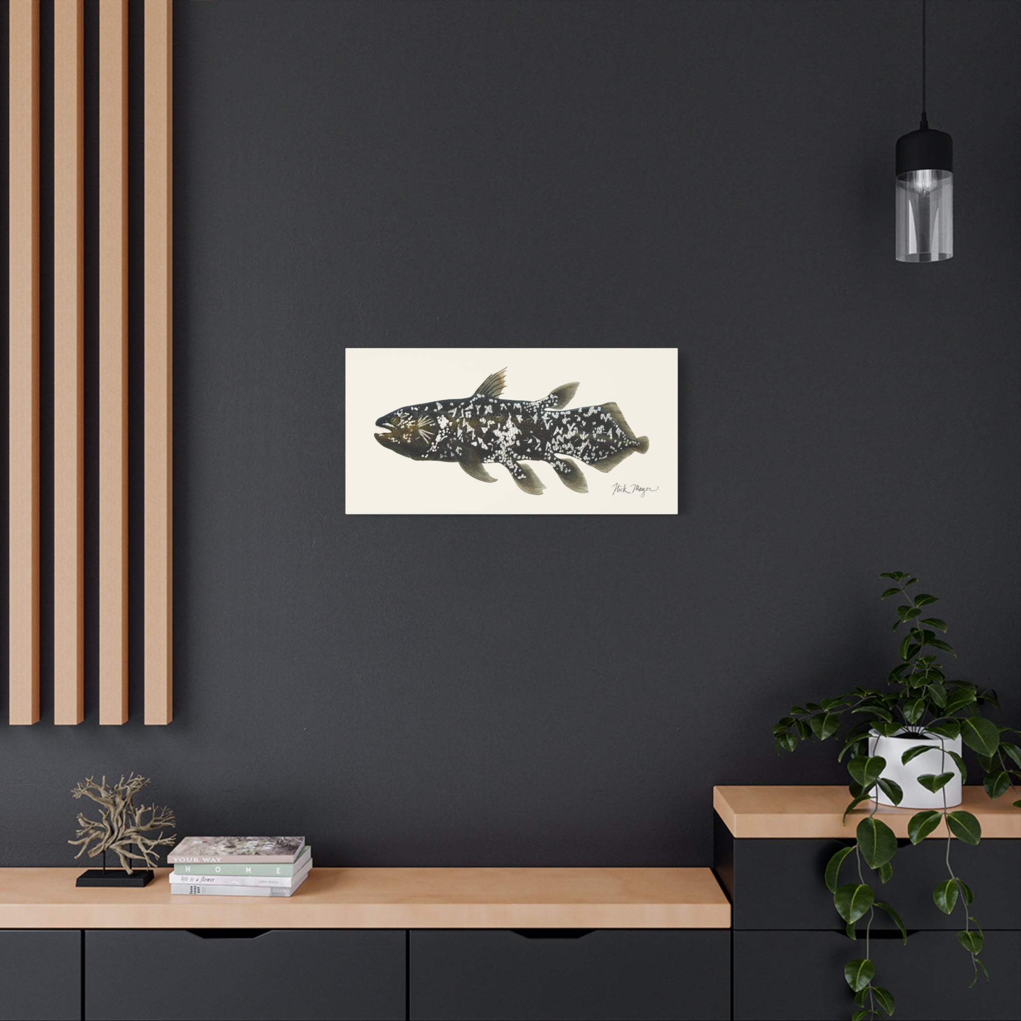 Coelacanth Canvas Print Printify