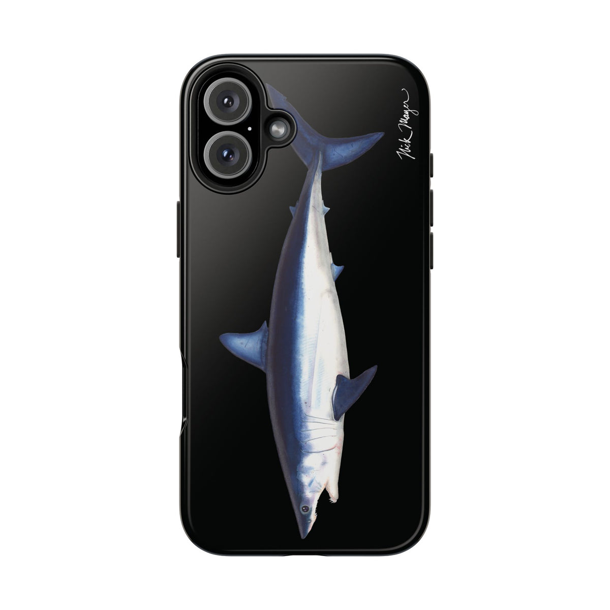 Mako Shark Black iPhone Case Printify