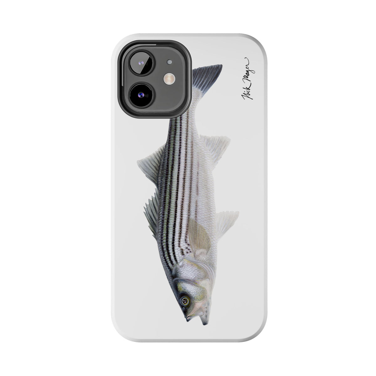 Schoolie Striper White Phone Case (iPhone) Printify