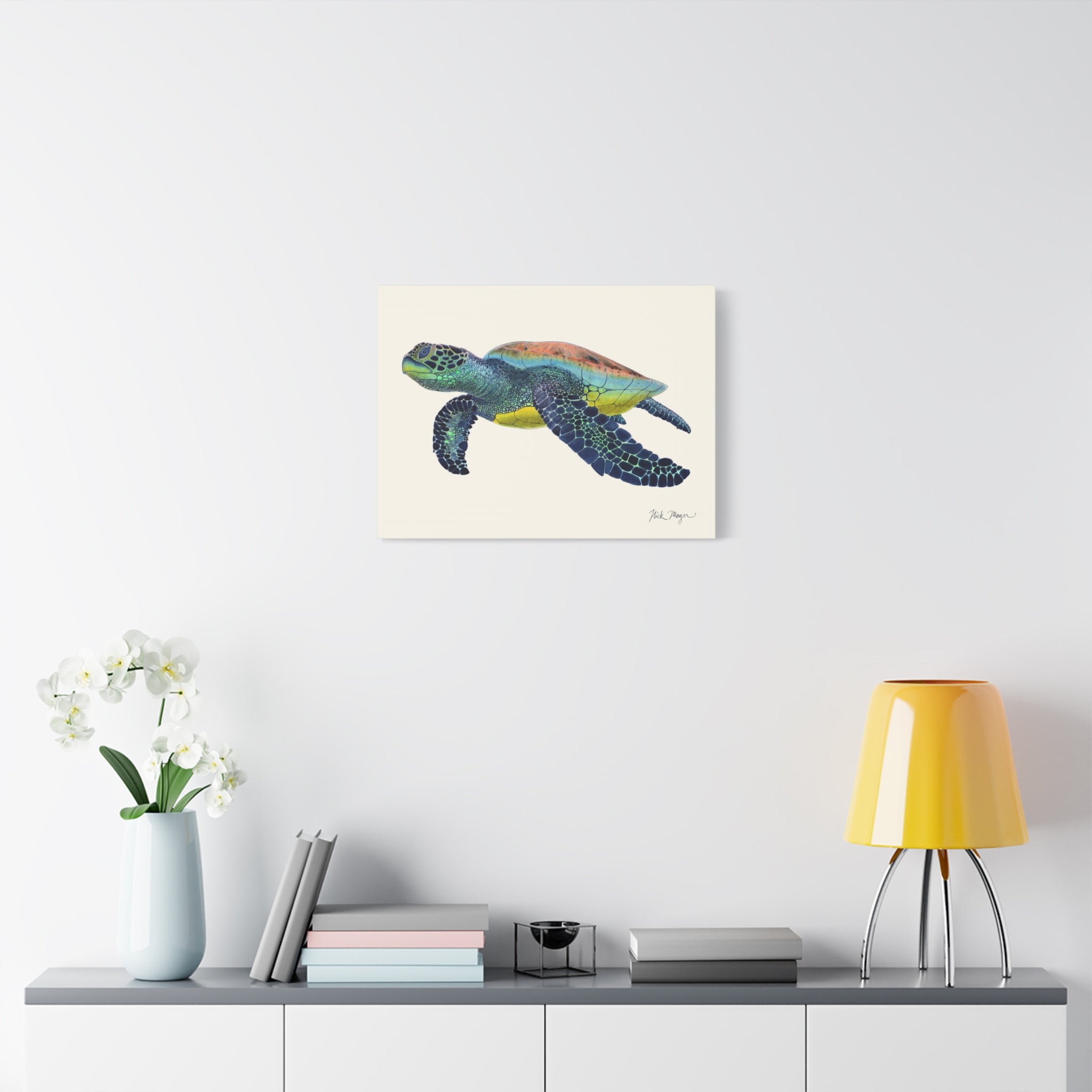 Green Sea Turtle II Canvas Print