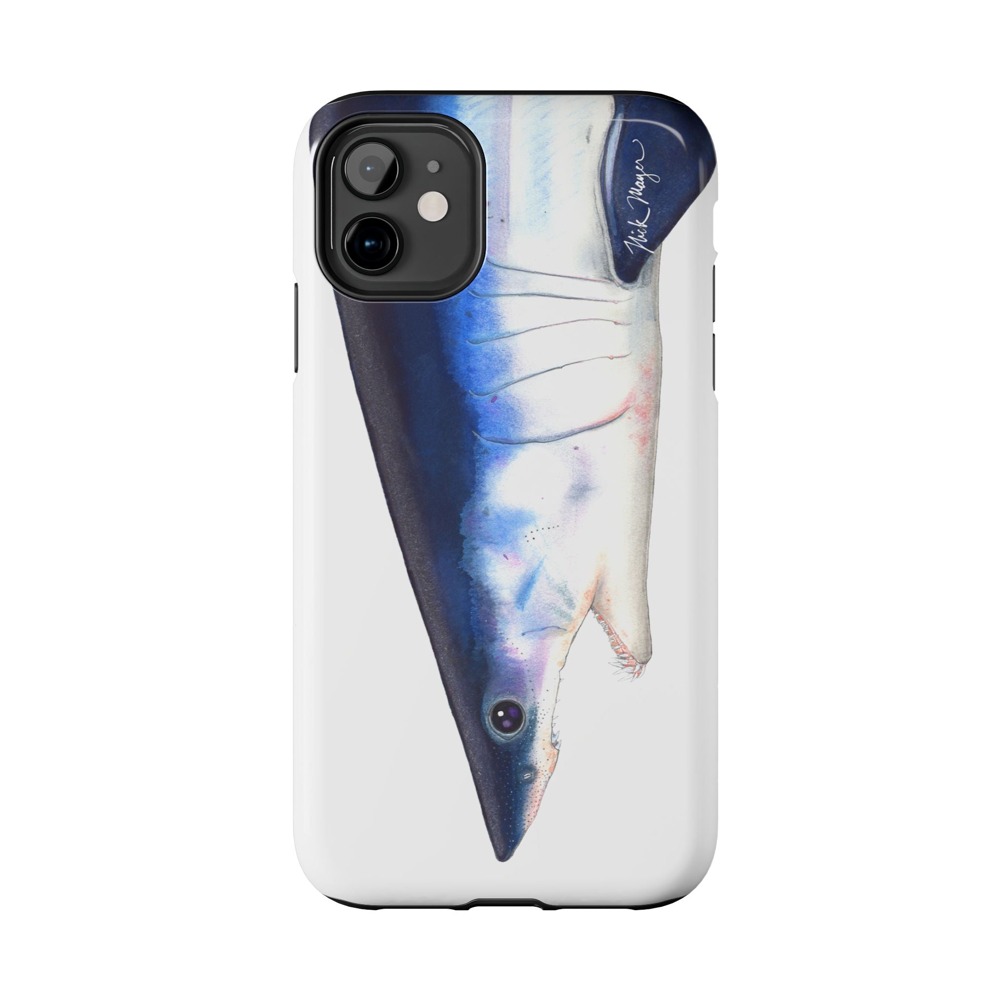 Mako Shark Face White Phone Case (iPhone)