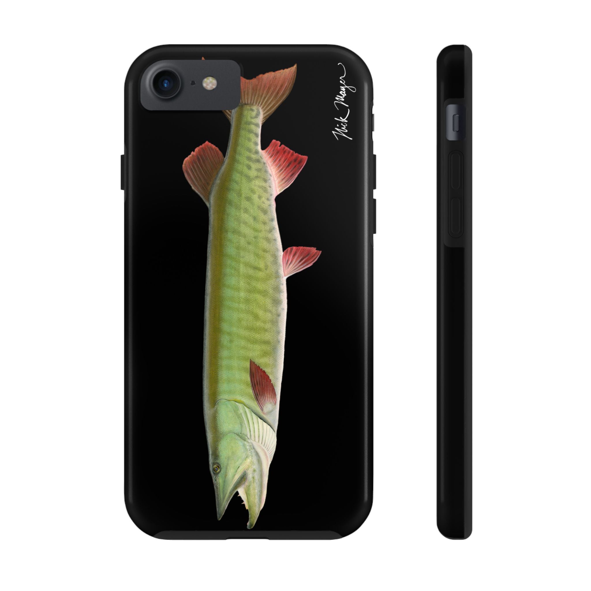 Trophy Muskie Black Phone Case (iPhone)