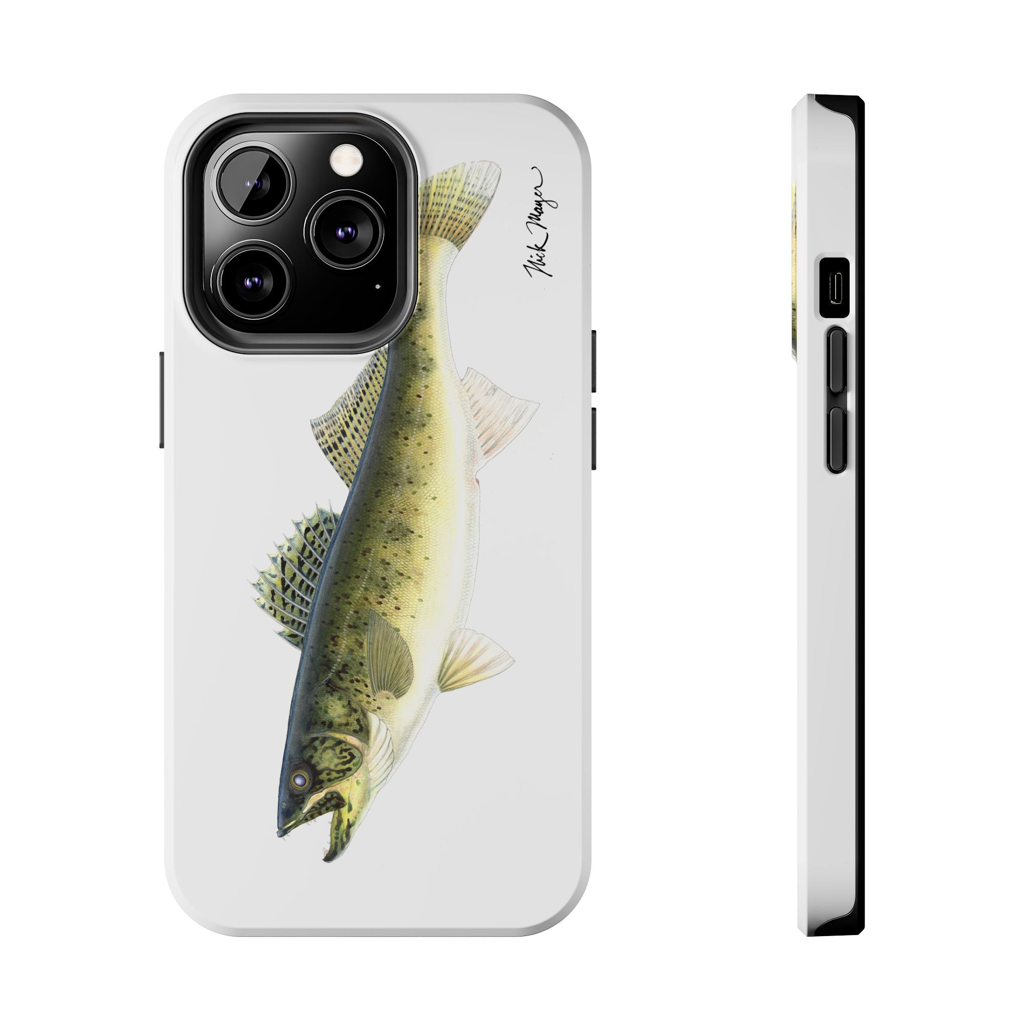 Walleye White Phone Case (iPhone)