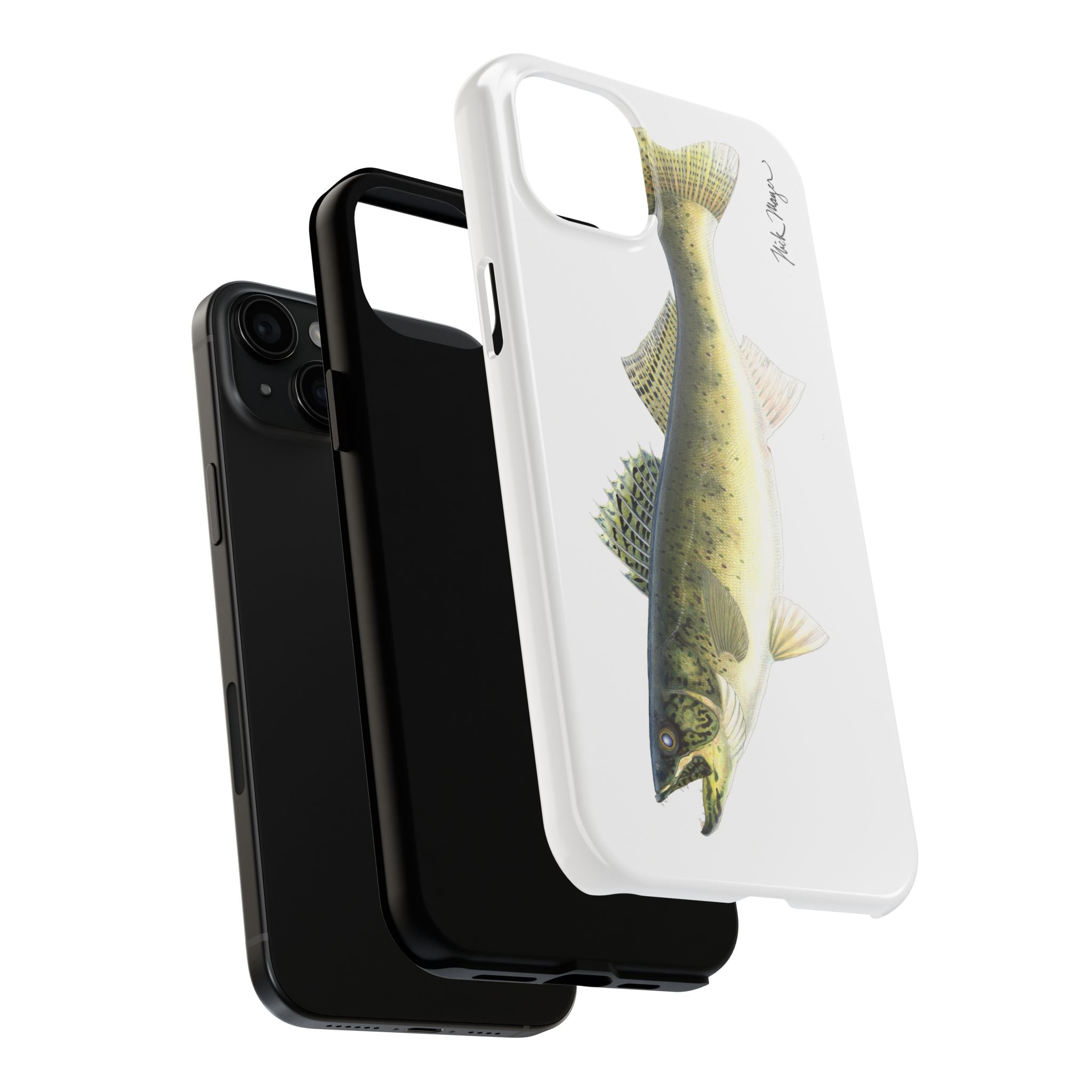 Walleye White Phone Case (iPhone)
