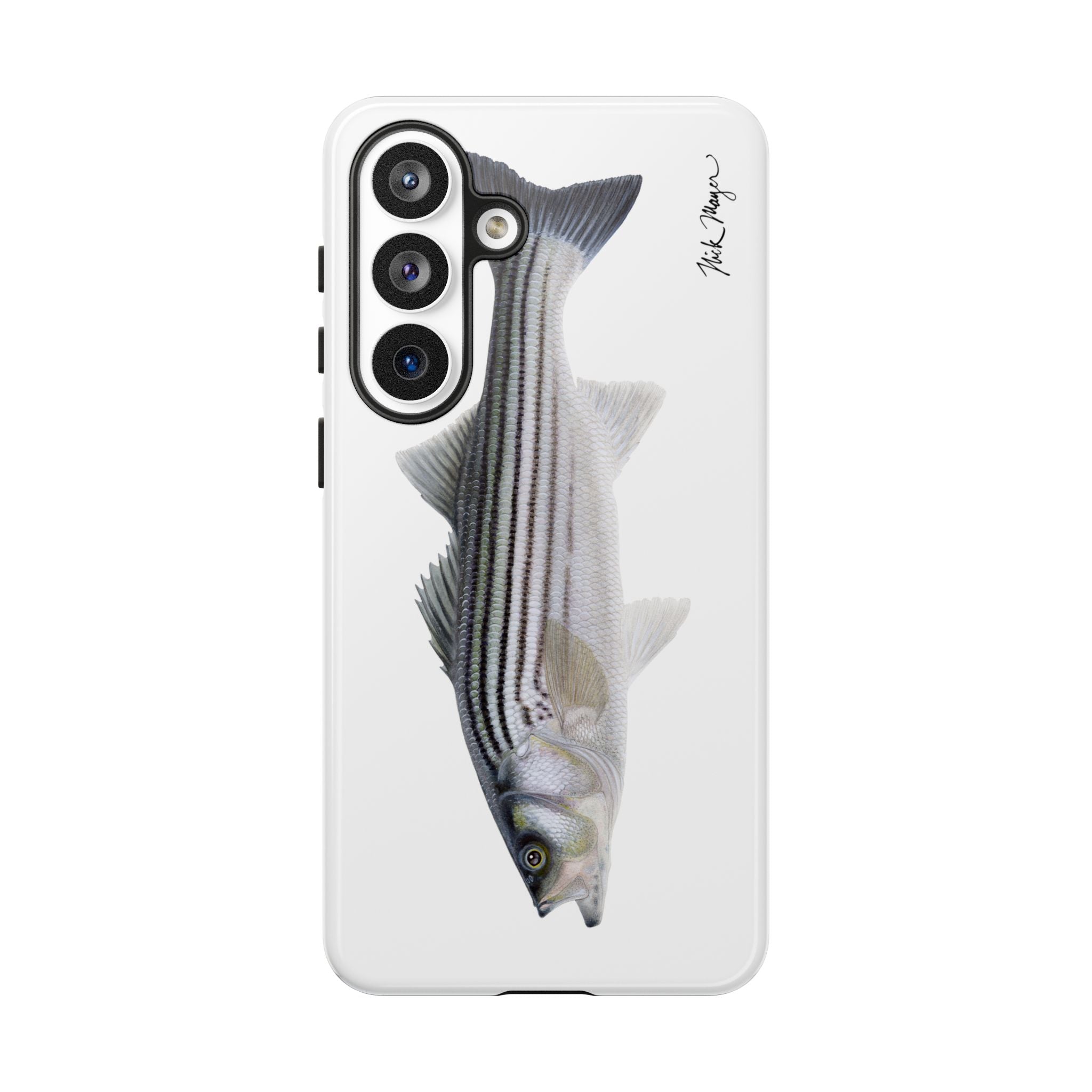 Schoolie Striper White Phone Case (Samsung) Printify