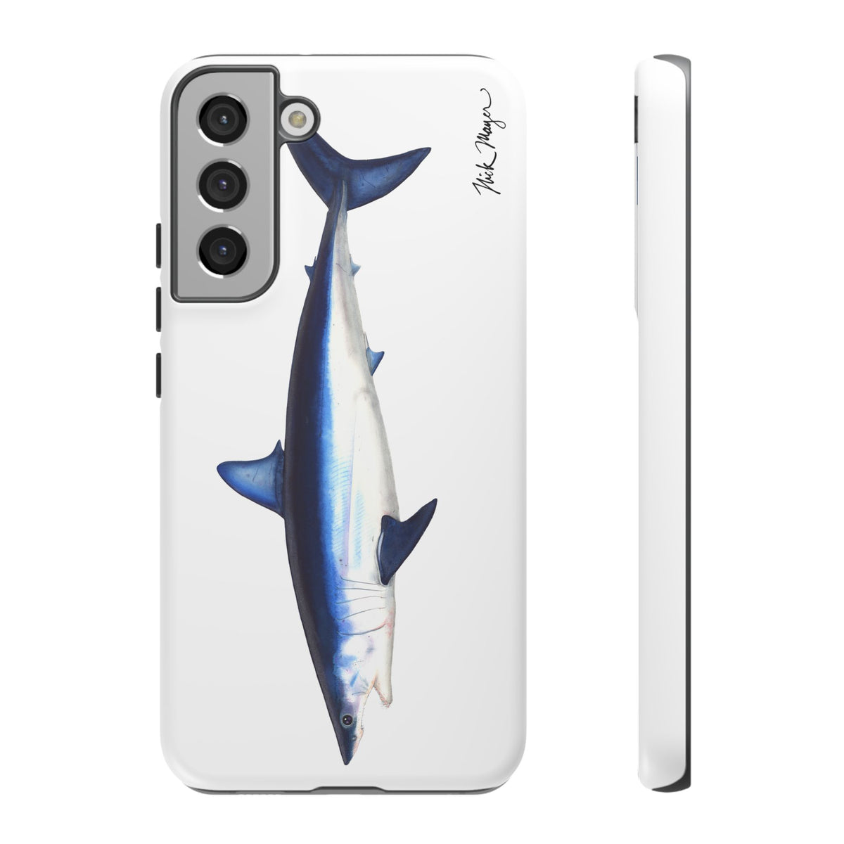 Mako Shark White Phone Case (Samsung) Printify