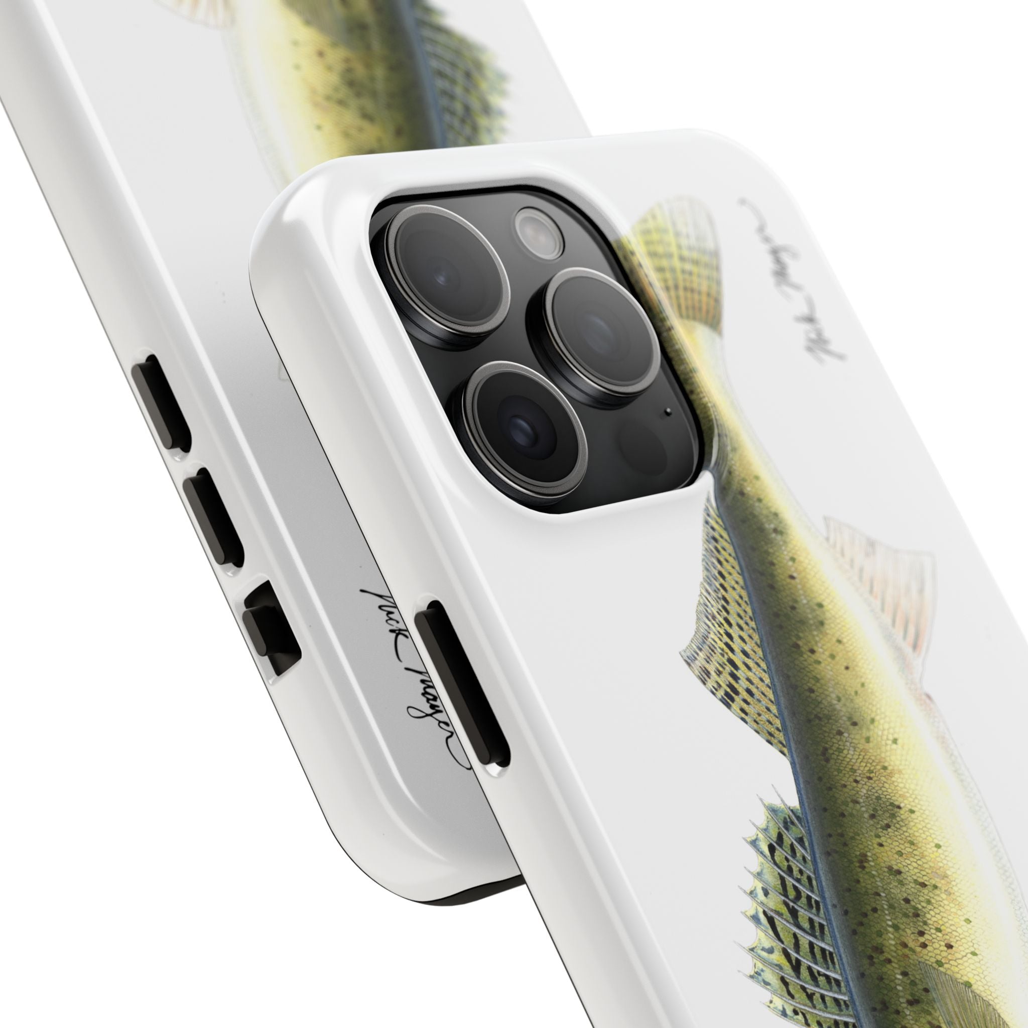 Walleye White Phone Case (iPhone)